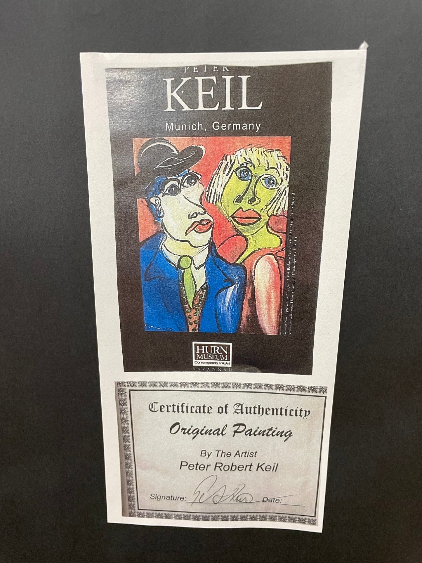 Peter Robert Keil Framed Artwork, My Dear Friend Andy Warhol Inspired, Wall Decor, Contemporary Art, private collection
