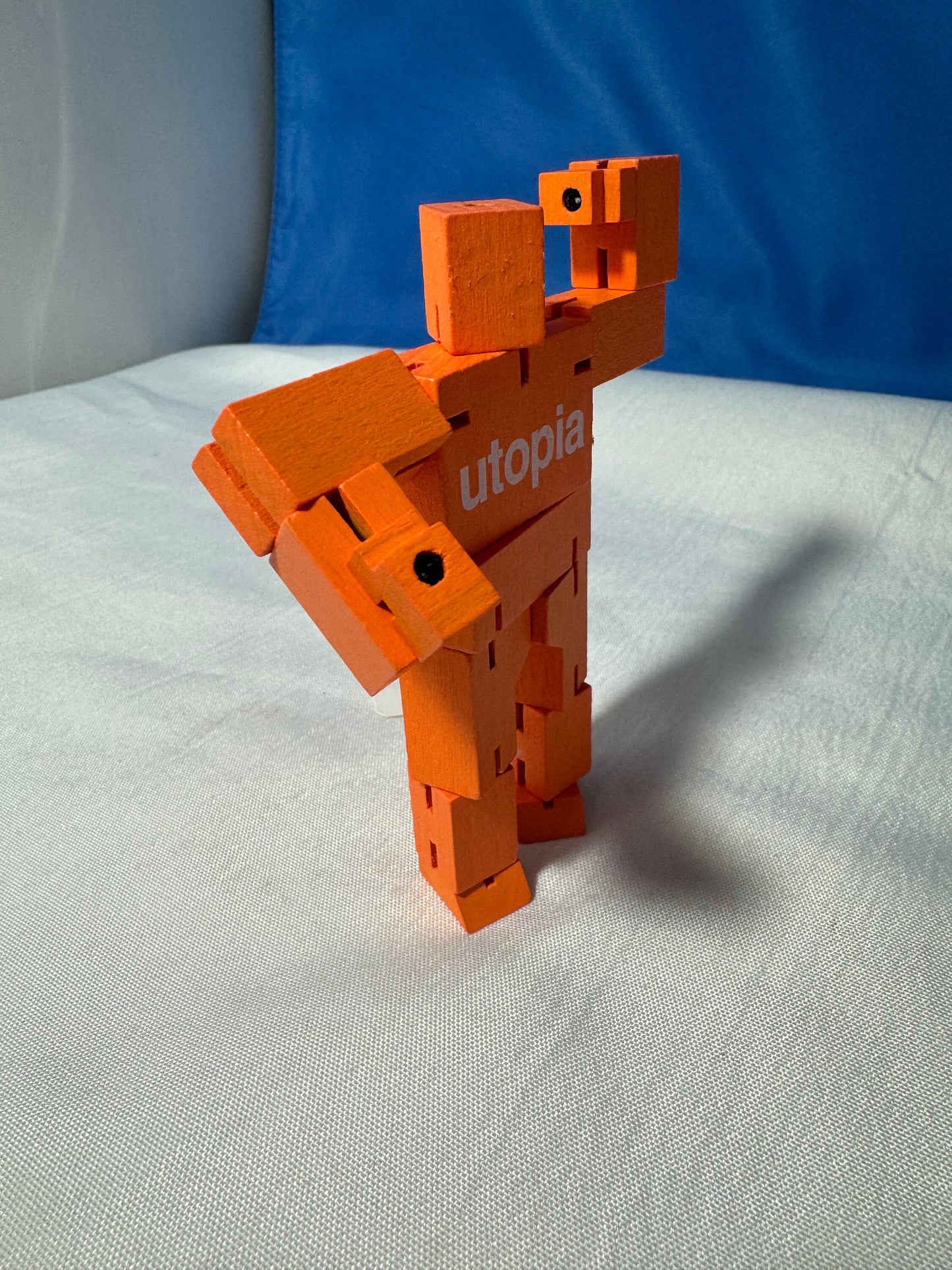 Cube Bot , A wooden puzzle with a playful personality. Unique Cube Bot Areaware Puzzle, Whimsical Wooden Toy, Brain Teaser