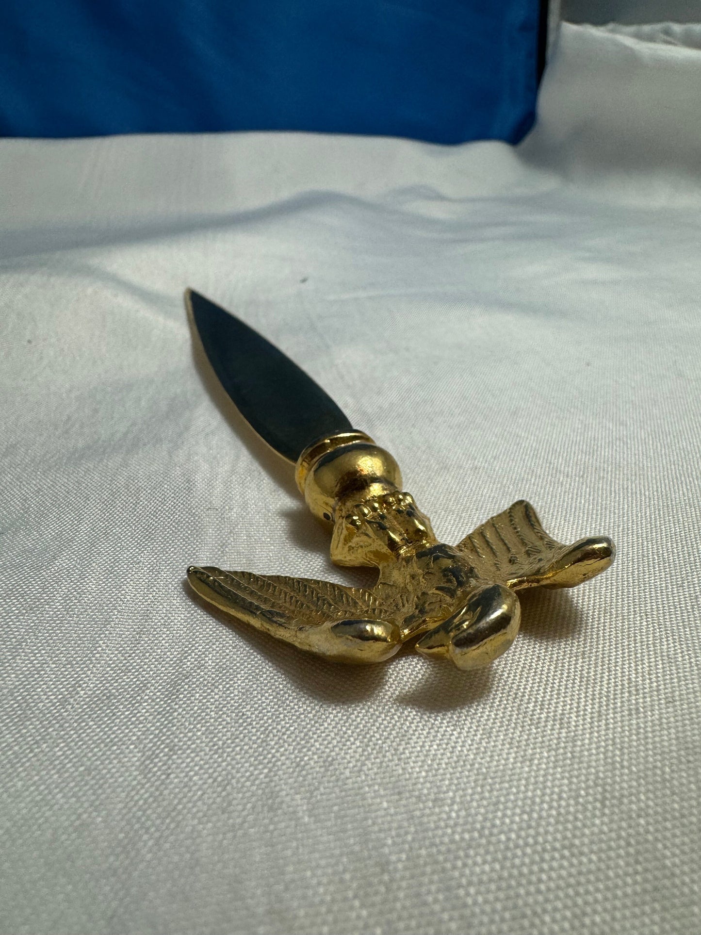 Golden Eagle Letter Opener, Desk Accessory, Decorative Office Supplies, Bird Lover Gift