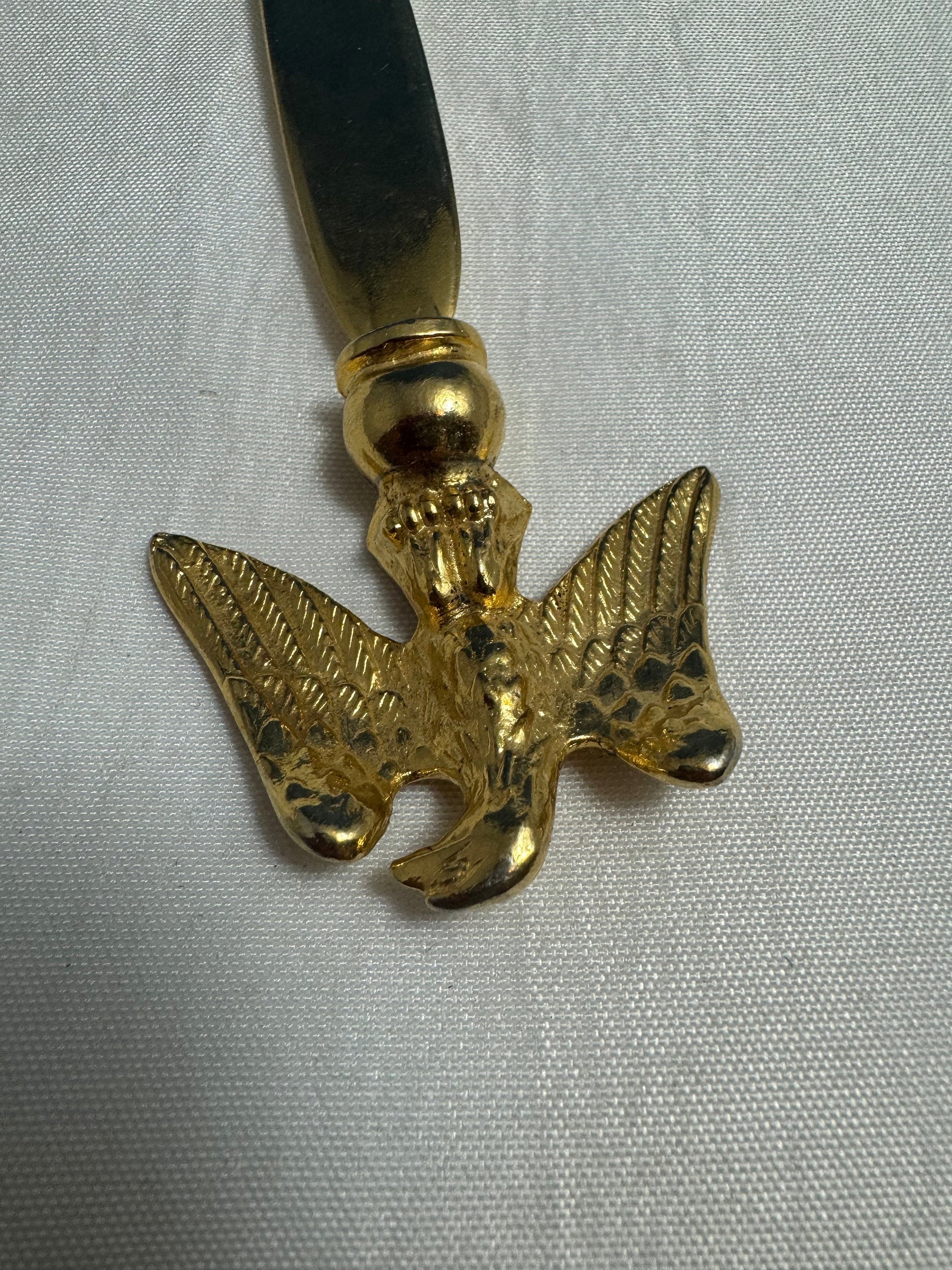 Golden Eagle Letter Opener, Desk Accessory, Decorative Office Supplies, Bird Lover Gift