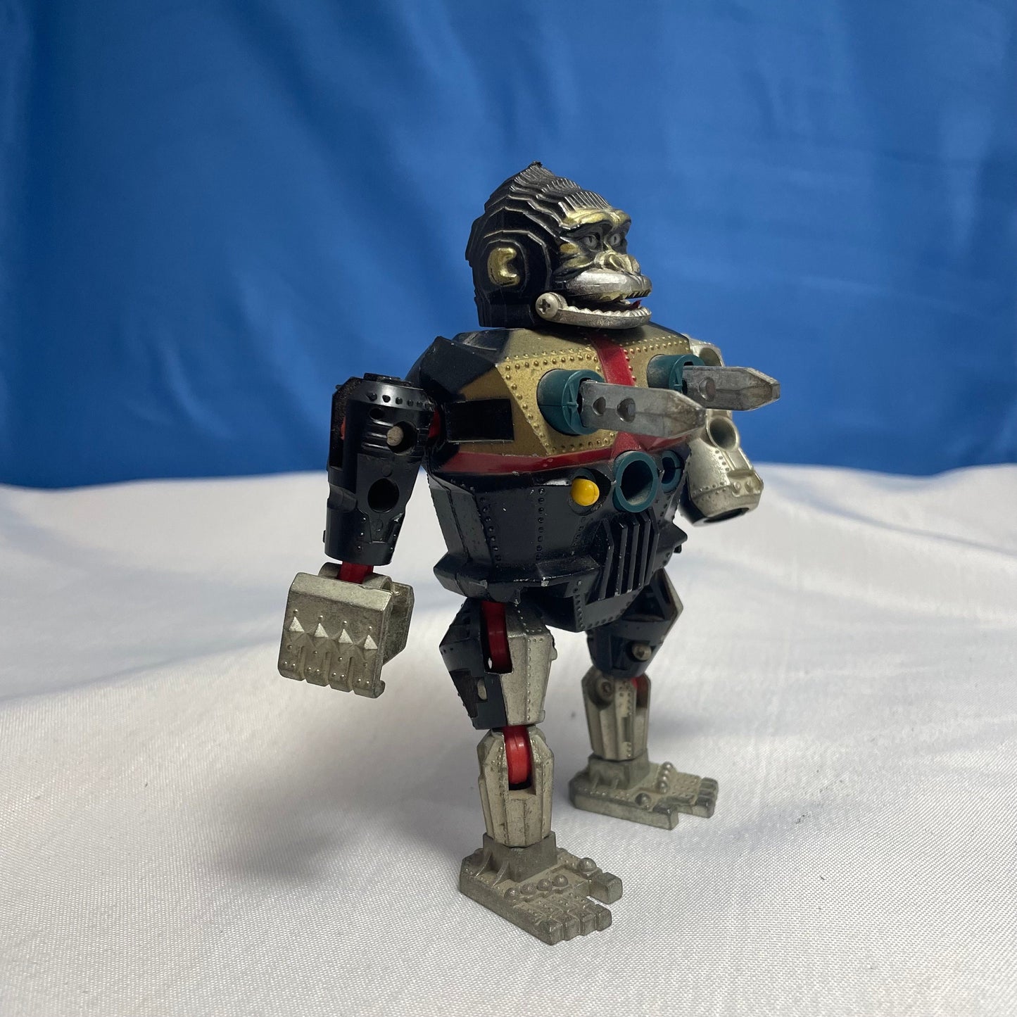 Bullmark Mech Gorilla Space Robot Figure, Retro Robot Toy, Vintage Collectible