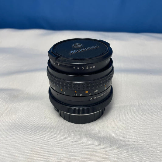 Auto Makinon Minolta 28mm 2.8 Lens, Vintage Camera Lens, Photography Gear, Minolta Lens, Camera Accessory