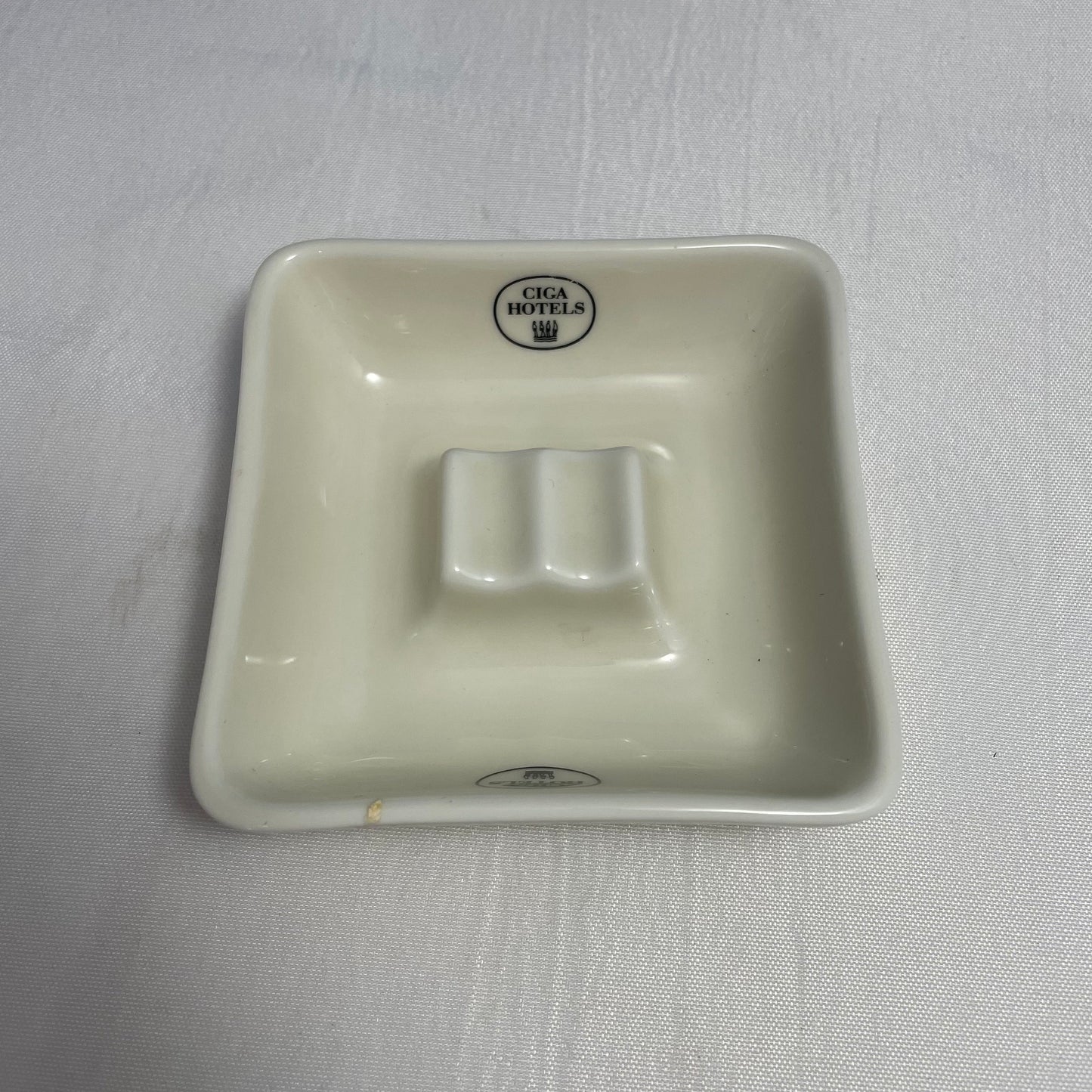 Ceramic Ashtray for Hotels, Ciga Design, Made in Germany, Unique Gift, Hotel Room Decor