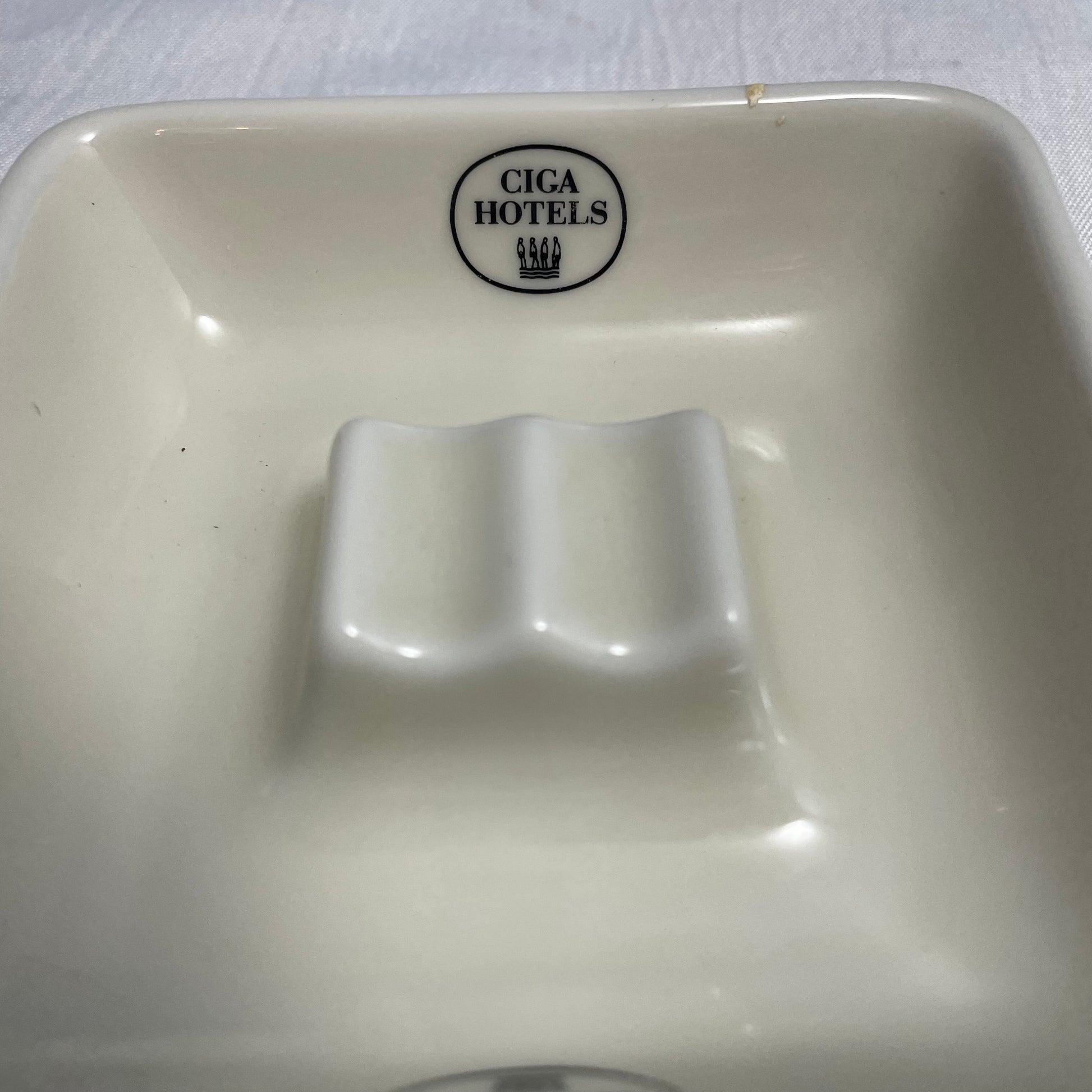 Ceramic Ashtray for Hotels, Ciga Design, Made in Germany, Unique Gift, Hotel Room Decor