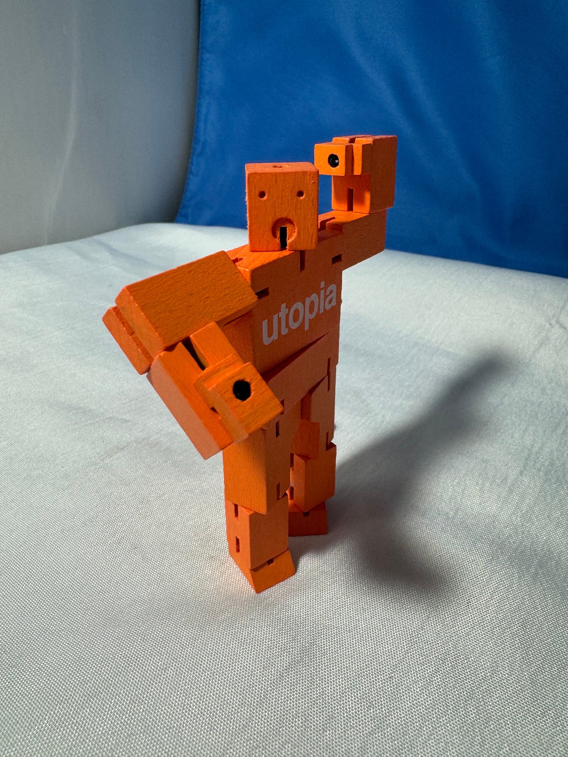 Cube Bot , A wooden puzzle with a playful personality. Unique Cube Bot Areaware Puzzle, Whimsical Wooden Toy, Brain Teaser