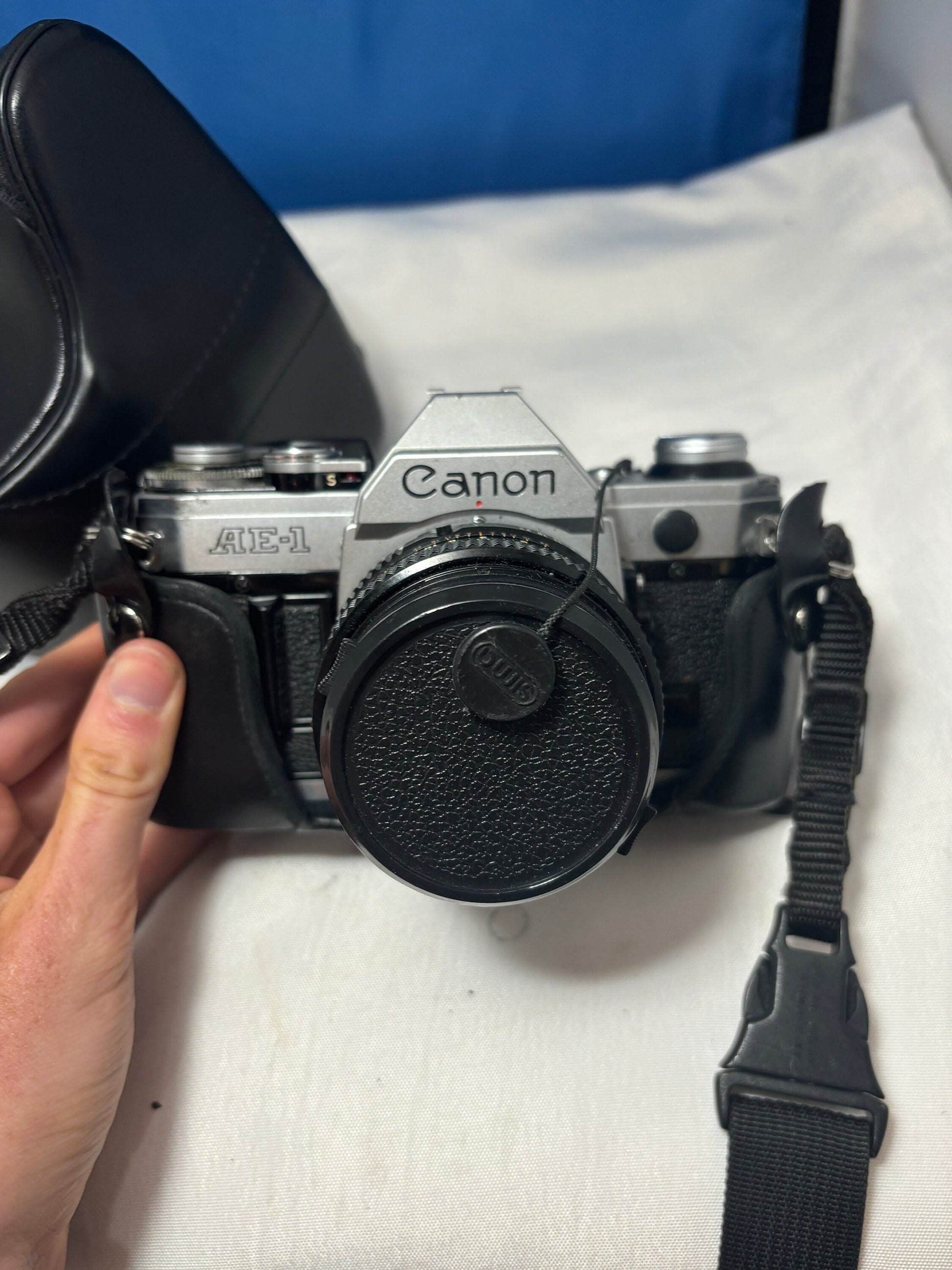 Classic Canon AE-1 Program Camera Bundle with 50mm Lens & Protective Carry Case