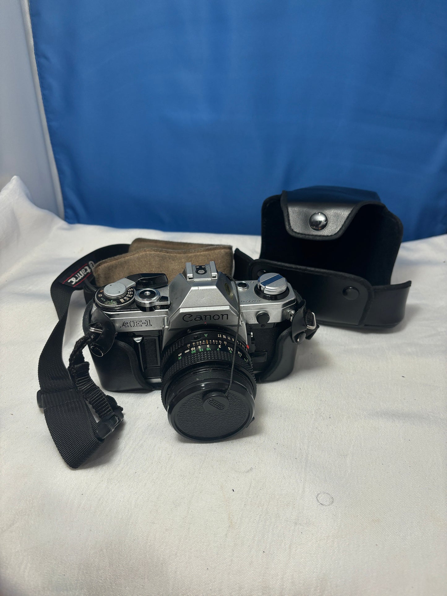 Classic Canon AE-1 Program Camera Bundle with 50mm Lens & Protective Carry Case