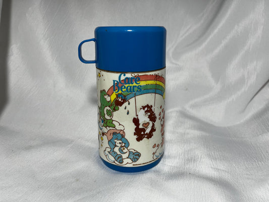 Care Bears Thermos, 80s TV Show Collectible, Retro Lunch Container, Kids Drinkware, Cartoon Character