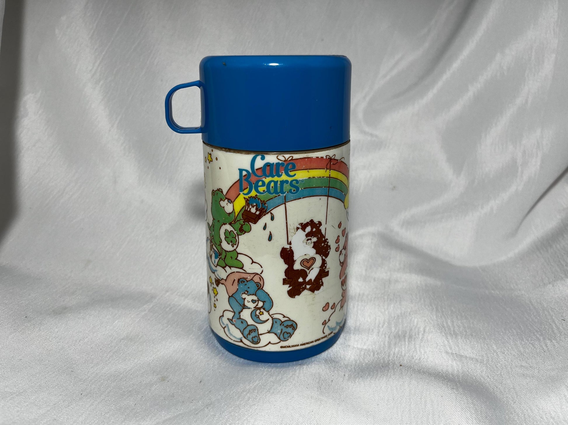 Care Bears Thermos, 80s TV Show Collectible, Retro Lunch Container, Kids Drinkware, Cartoon Character