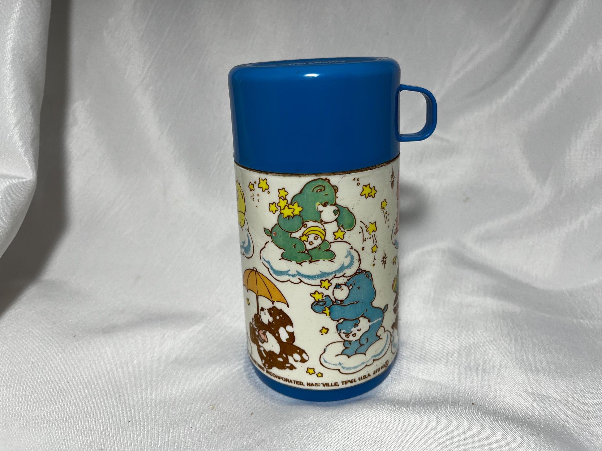 Care Bears Thermos, 80s TV Show Collectible, Retro Lunch Container, Kids Drinkware, Cartoon Character