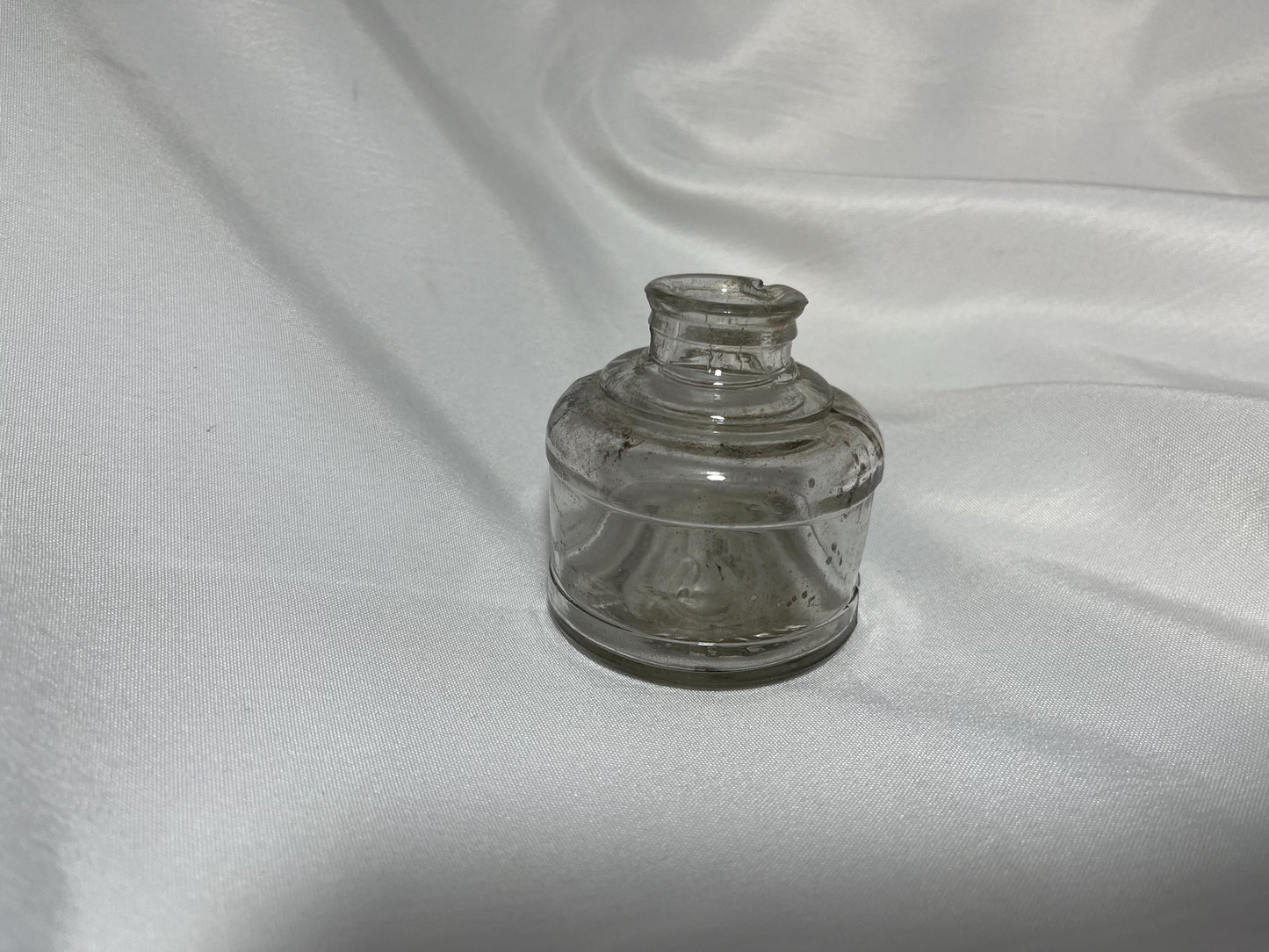 Antique Glass Inkwell 1800s, Waterman Inkpot, Vintage Writing Accessory, Desktop Decor