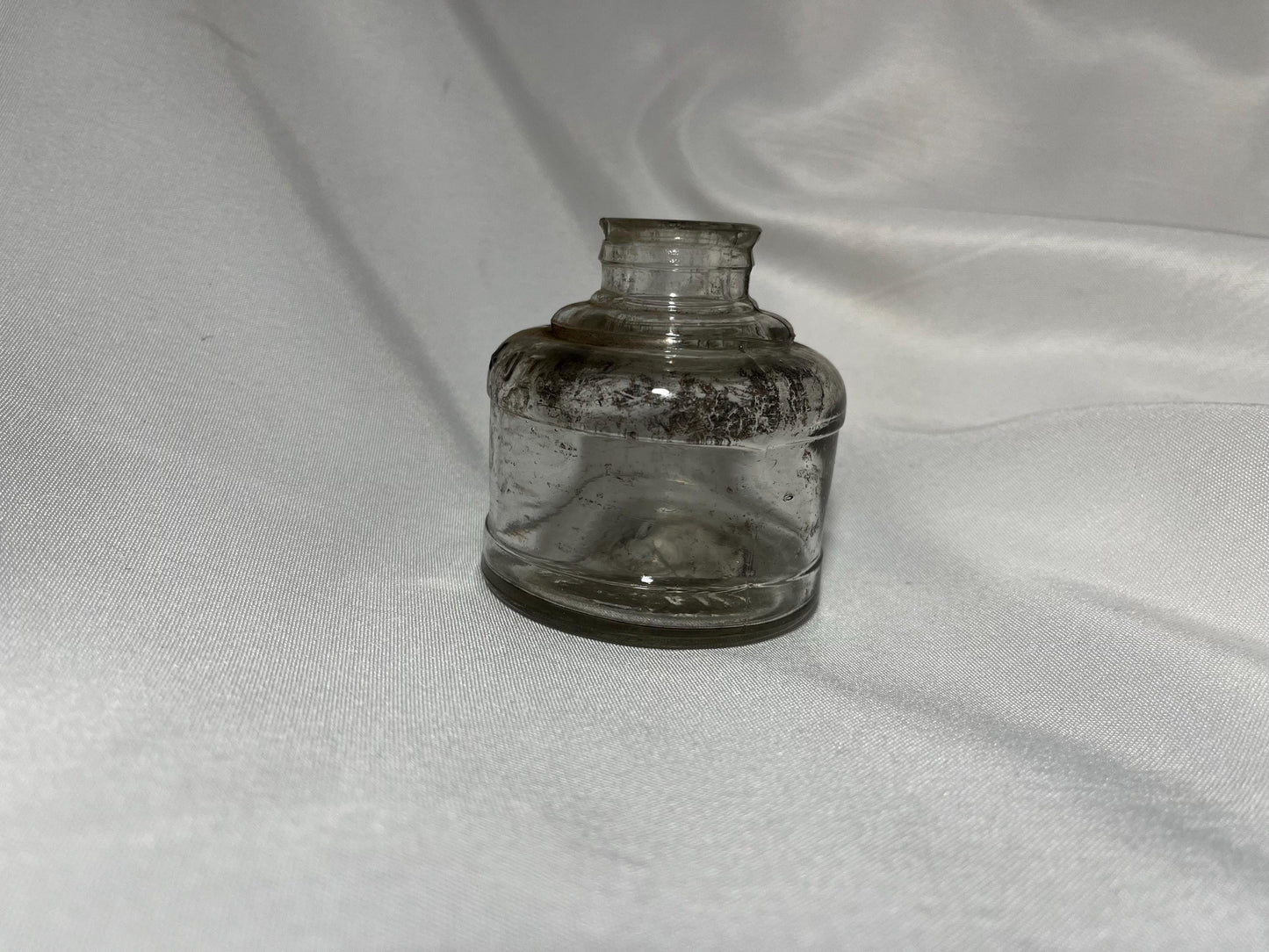 Antique Glass Inkwell 1800s, Waterman Inkpot, Vintage Writing Accessory, Desktop Decor