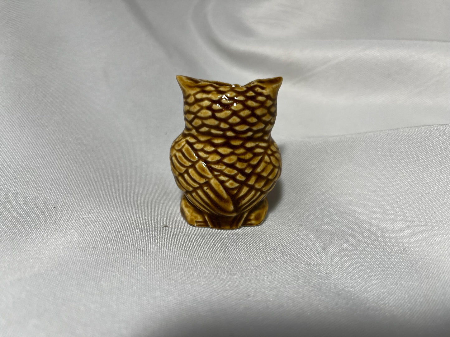 Whimsical Florida Owl Toothpick Holder, Ceramic Owl Figurine Decor, Unique Kitchen Gift, Owl Lover's Gift