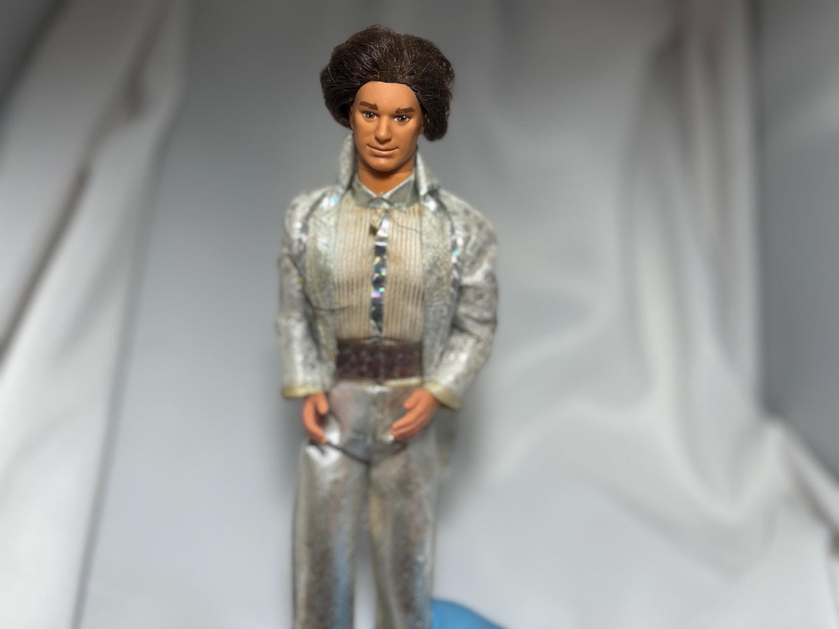 Brunette Jewel Secrets Ken Doll 1986, 11 Inches, Mattel Barbie, Vintage Retro Toy, Collectible Doll
