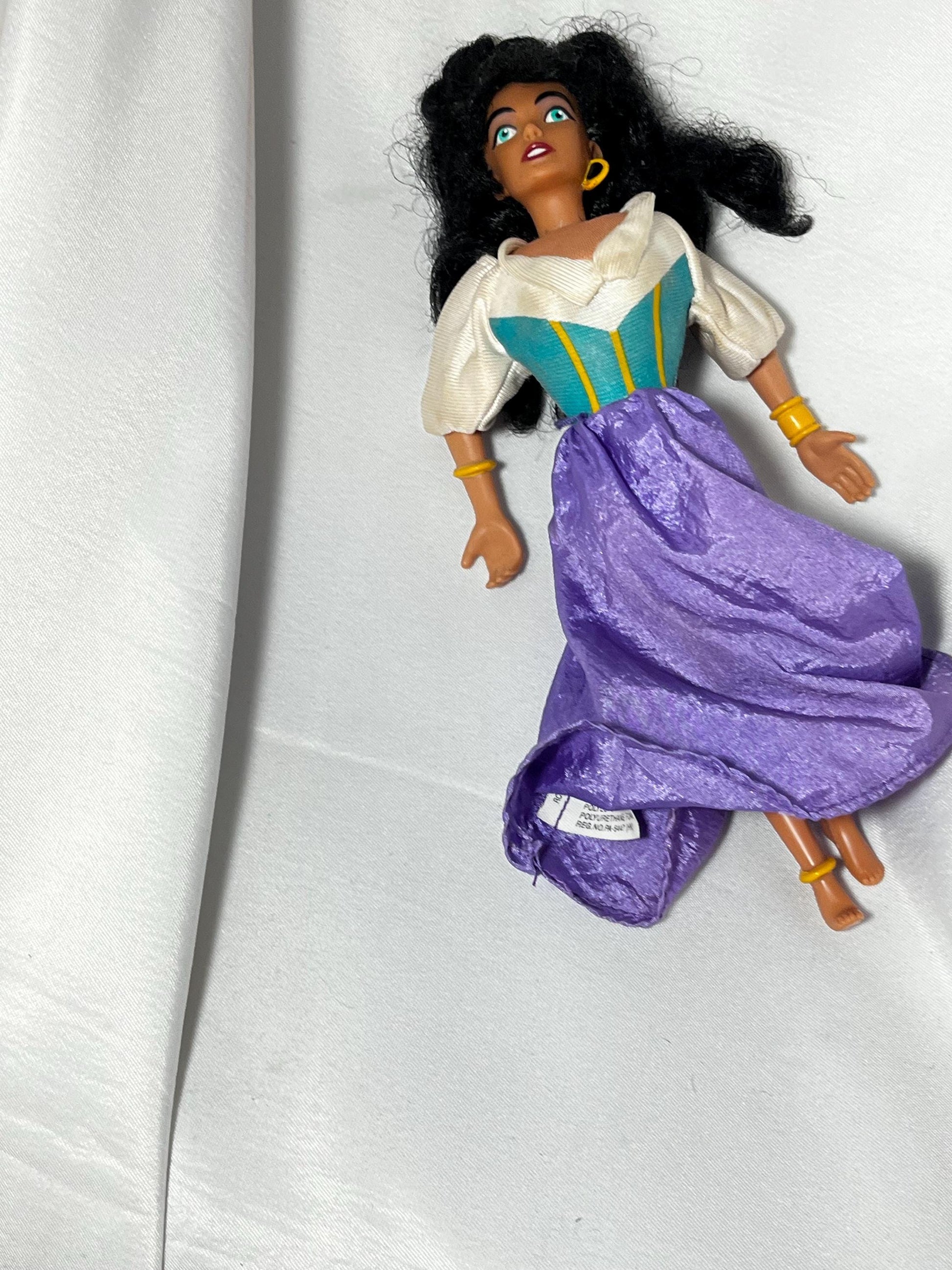 Disney Esmeralda Doll 1996, Hunchback of Notre Dame Movie Collectible, Vintage Disney Toy, 90s Film Memorabilia