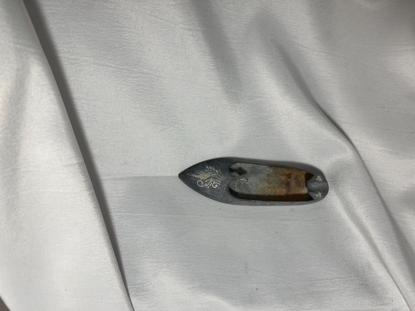 Vintage Cast Iron Slipper Paperweight, Made in India, Heavy Duty Office Decor, Unique Gift Idea