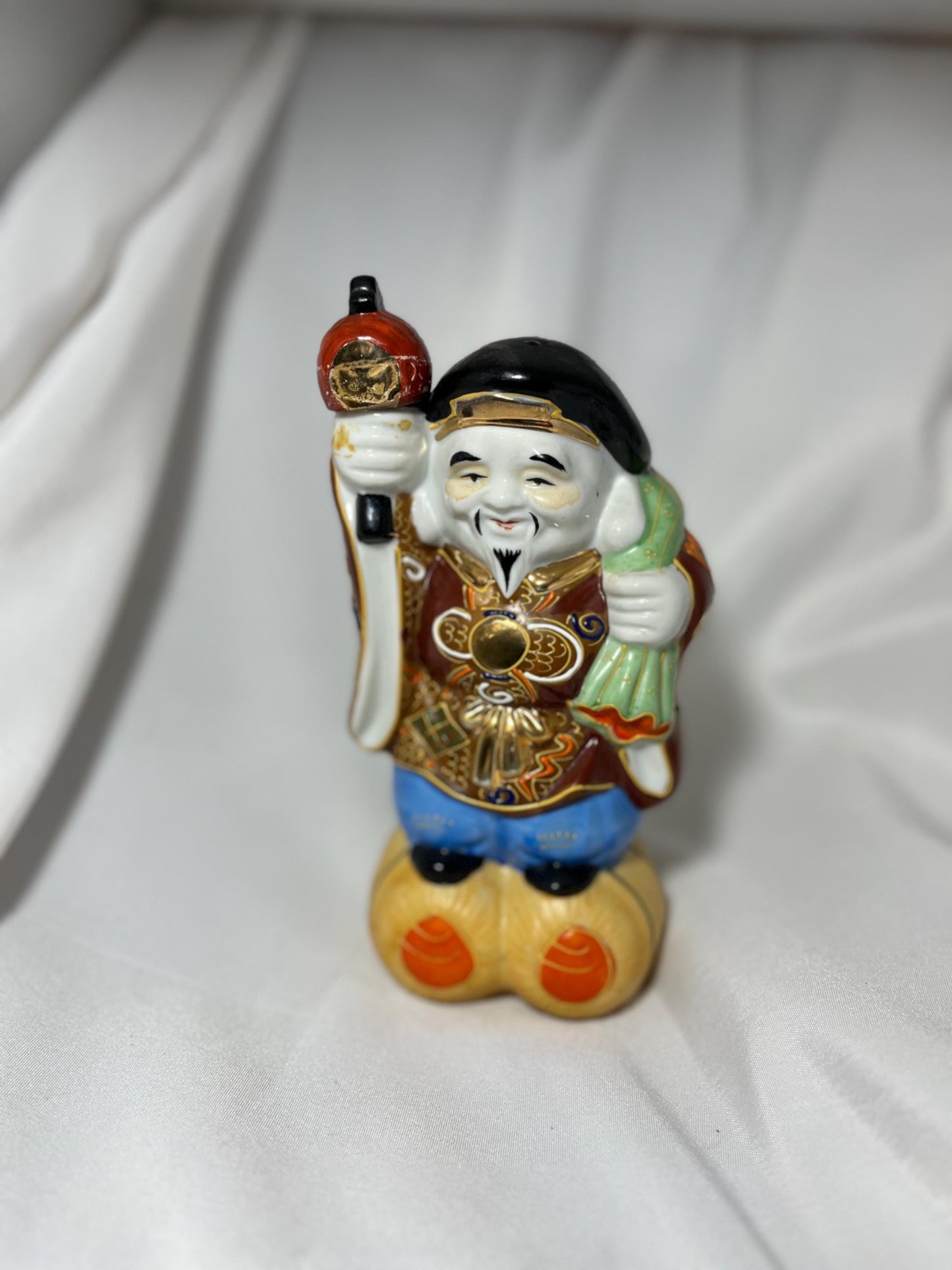 Vintage Kamotsuru Sake Decanter 60s, Hand-Painted Japanese Porcelain, Sake Server Gift Idea