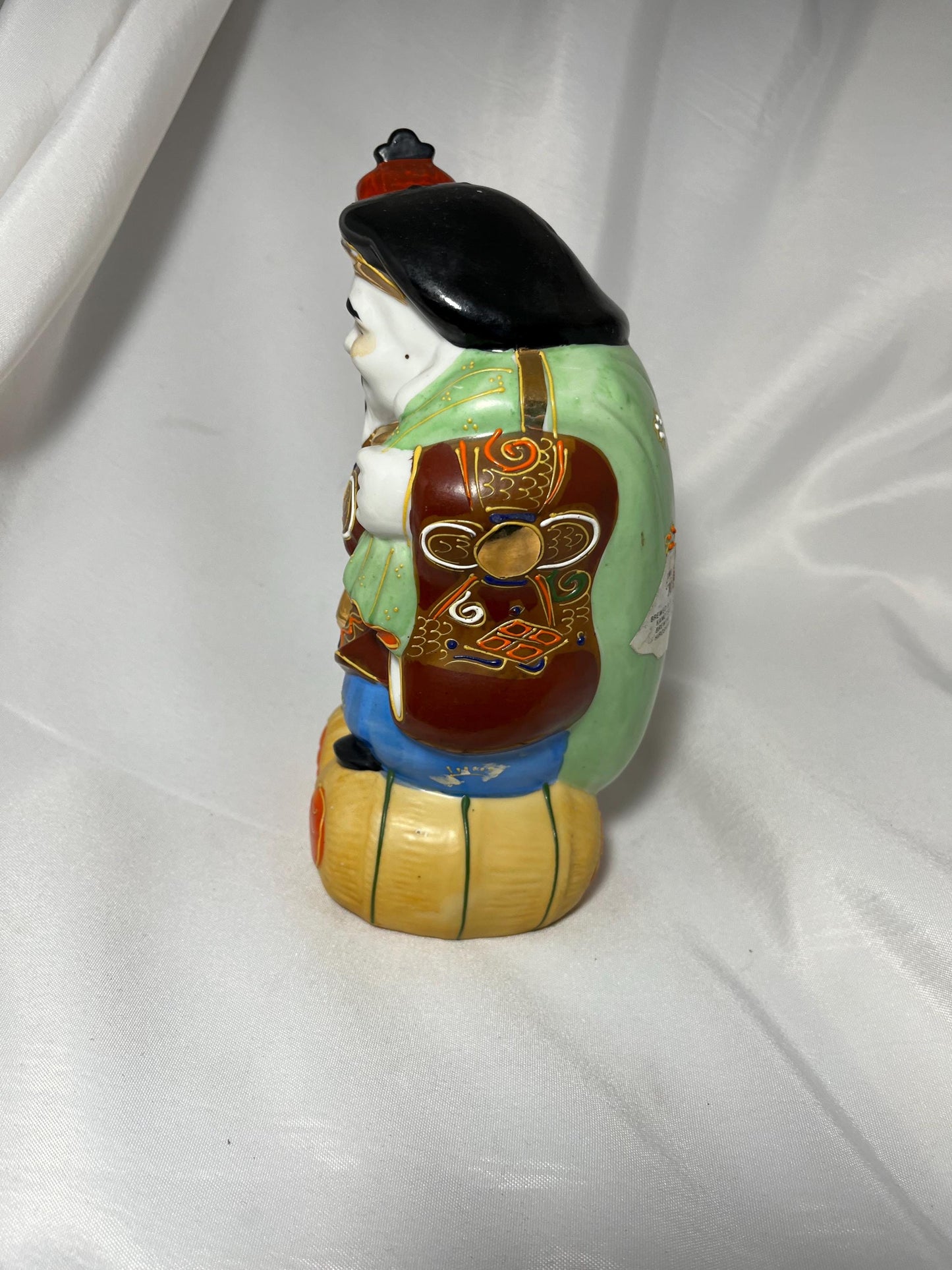 Vintage Kamotsuru Sake Decanter 60s, Hand-Painted Japanese Porcelain, Sake Server Gift Idea