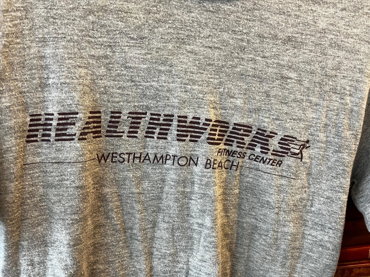 Healthworks Westhampton Beach Graphic Tee, Retro Workout Shirt, Gym T-shirt, Fitness Center Gift