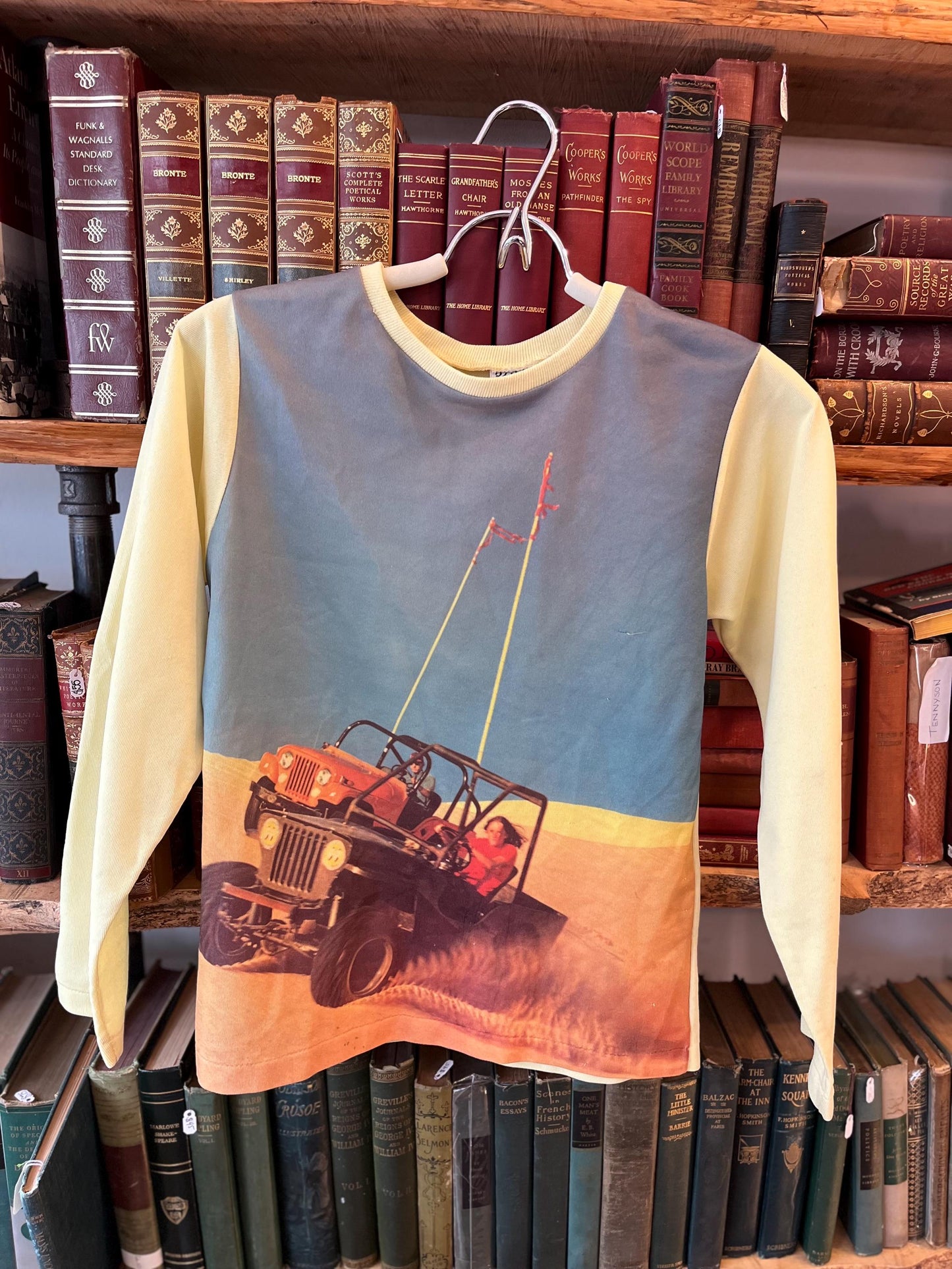 Vintage Jeep Desert Run Child Graphic Tee, Long Sleeve T-shirt, Kids Size Off-road Adventure Shirt