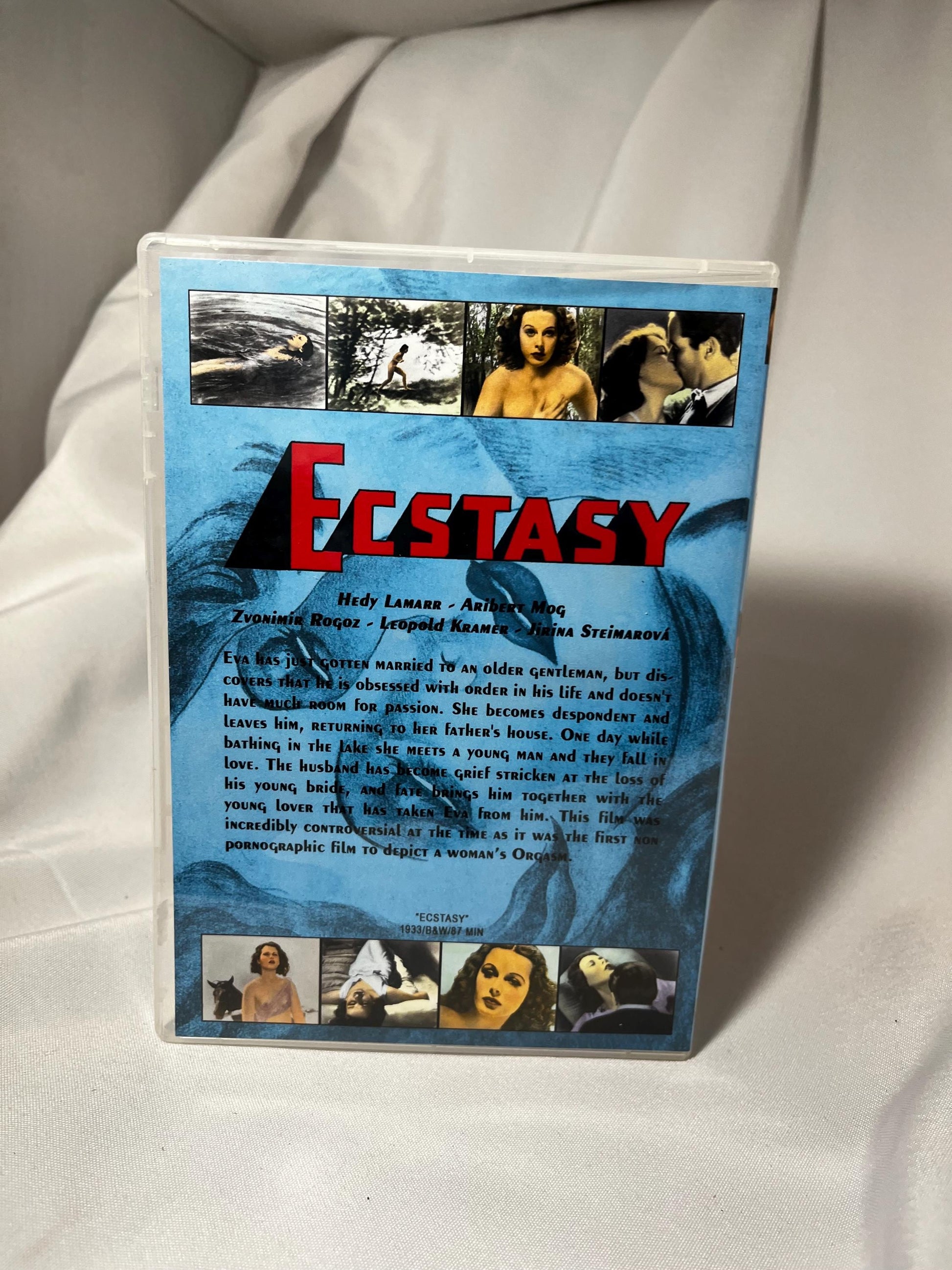 Ecstasy (1933) DVD Starring Hedy Lamarr, Classic Cinema Pre-Code Film, Depression Era Movie