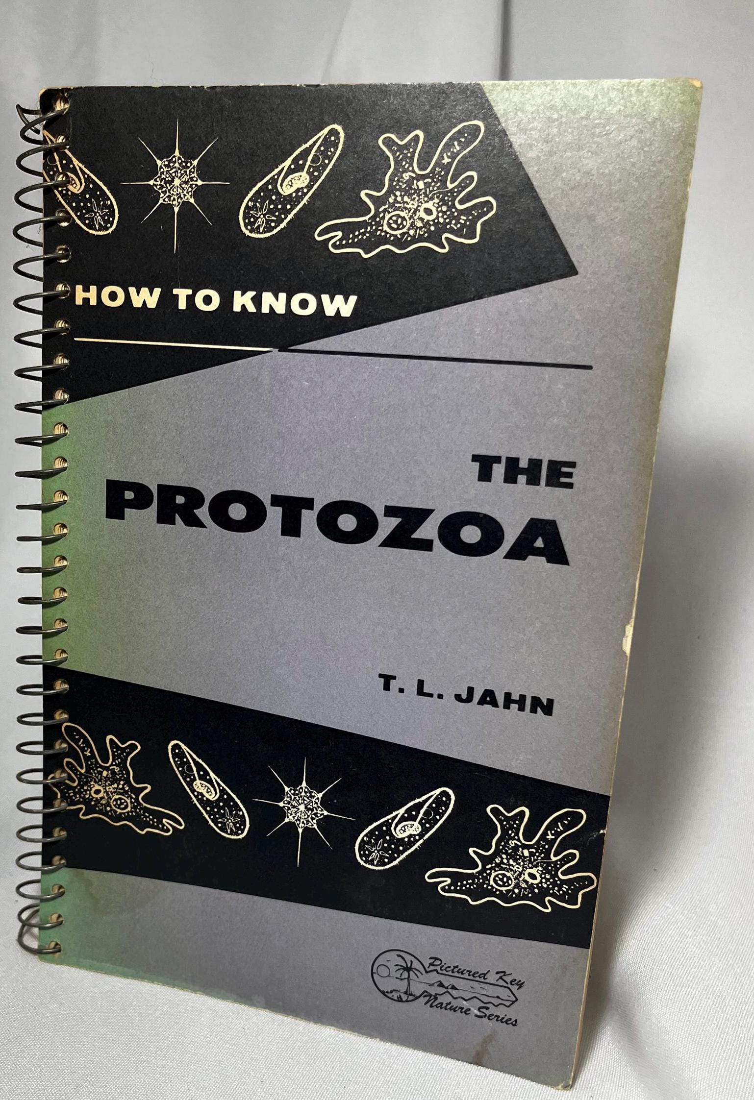 Vintage 1949 Protozoa Science Book TL Jahn, Spiral Bound Paperback, Educational Text, Biology Reference, Unique Scientist Gift