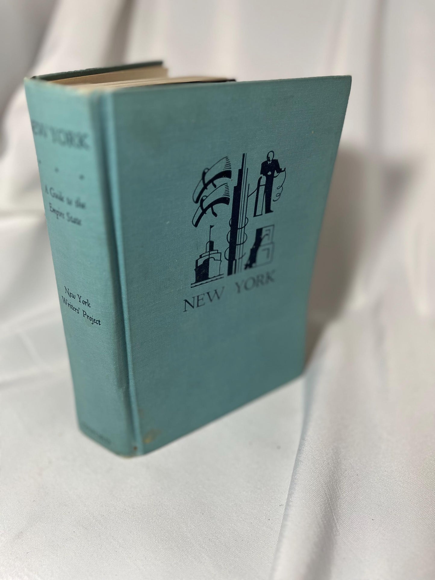 Empire State Writers' Program Guide Vintage Book 1940 Hardcover, New York WPA, NY Tourism Collectible