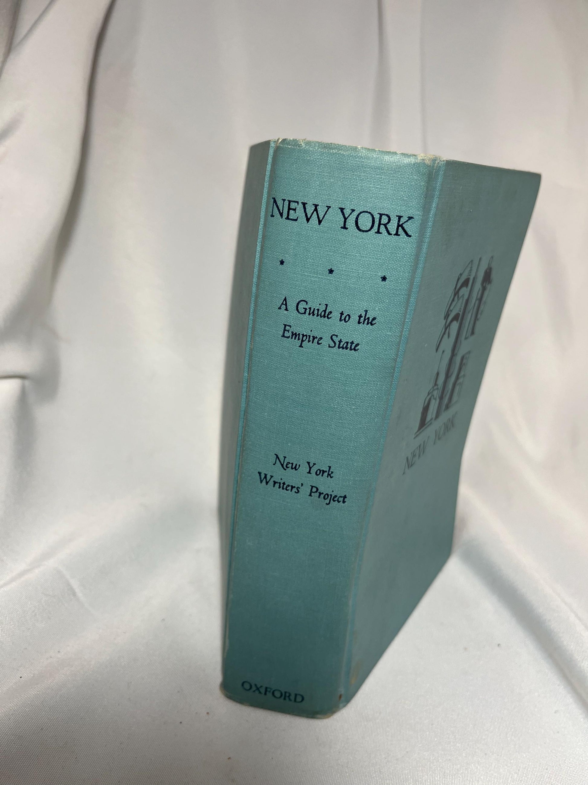 Empire State Writers' Program Guide Vintage Book 1940 Hardcover, New York WPA, NY Tourism Collectible