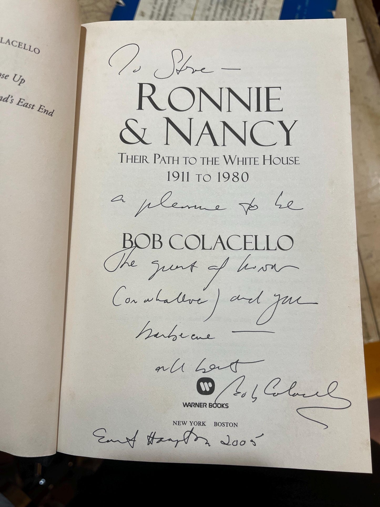 Ronnie & Nancy: Their Path to the White House Signed Book, 2004 First Edition, Reagan Collectible