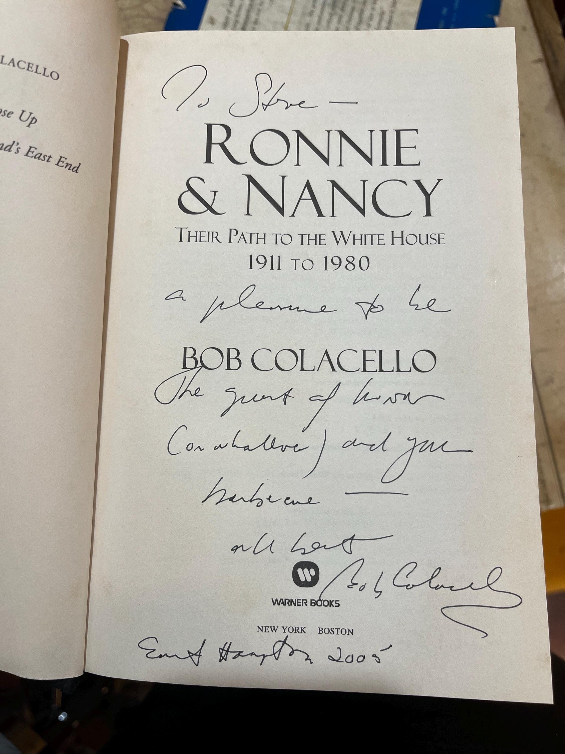 Ronnie & Nancy: Their Path to the White House Signed Book, 2004 First Edition, Reagan Collectible