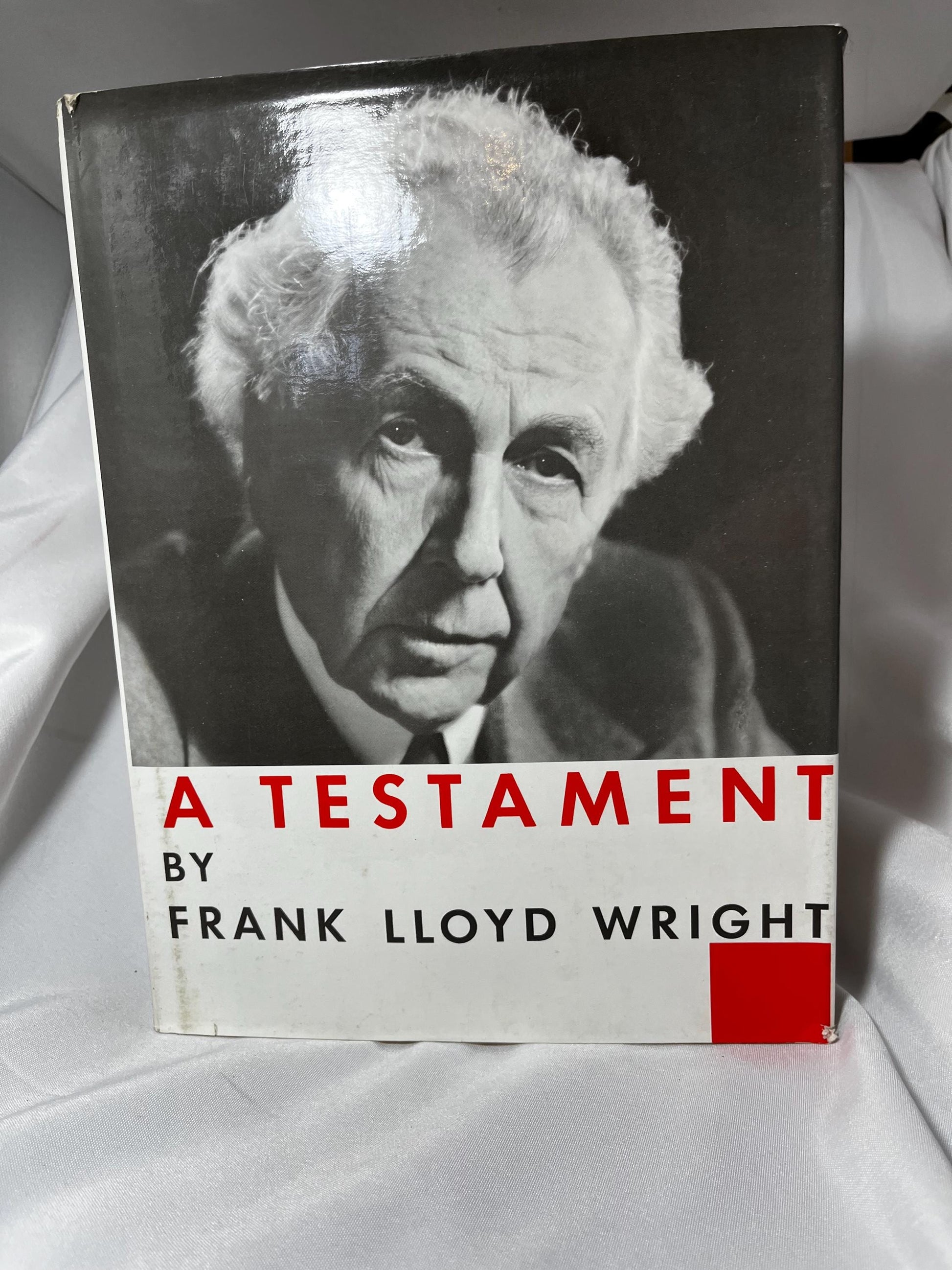 A Testament by Frank Lloyd Wright Hardcover 1957 First Edition, Architecture History Book
