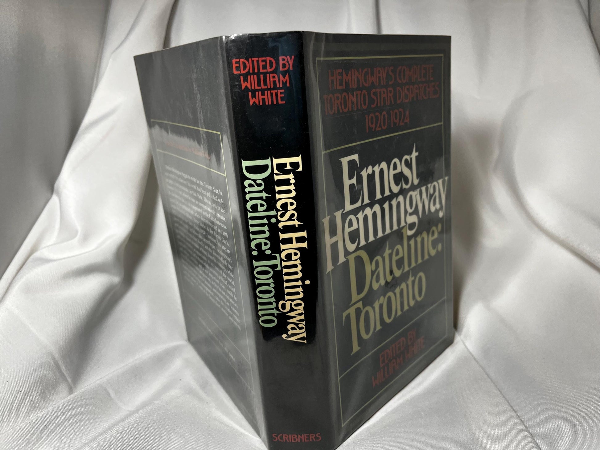 Ernest Hemingway Toronto Star Dispatches Hardcover, Journalism Collection, 1920-1924, Vintage Book Gift