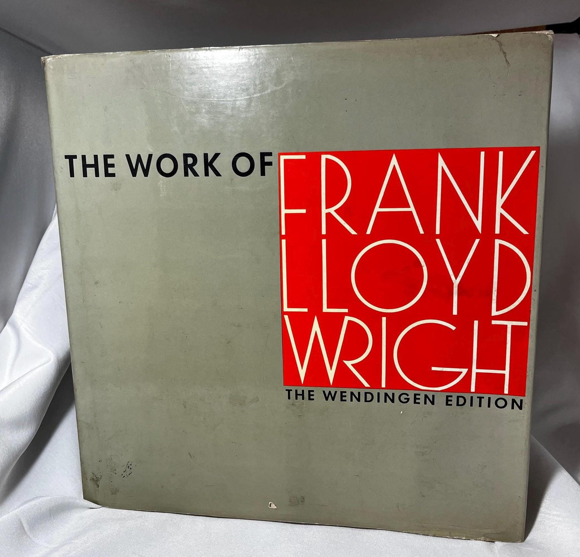 Work of Frank Lloyd Wright Wendingen Edition Hardcover, 1965 Reprint, Architecture Book, Early 20th Century