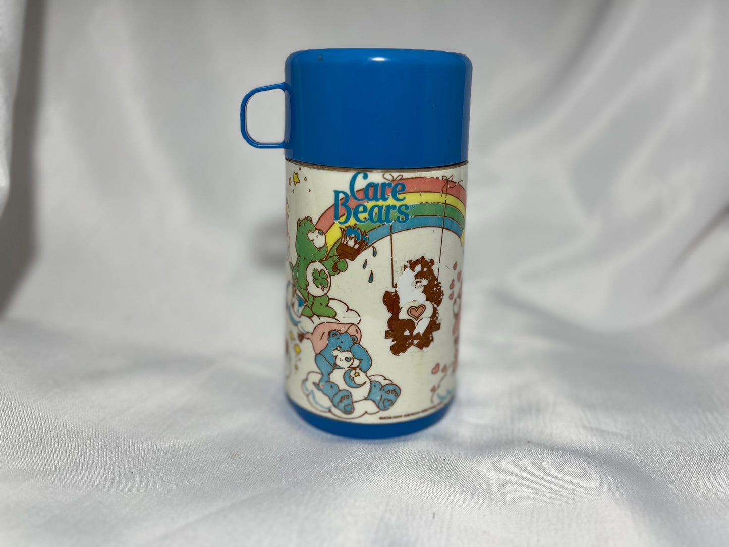 Care Bears Thermos, 80s TV Show Collectible, Retro Lunch Container, Kids Drinkware, Cartoon Character