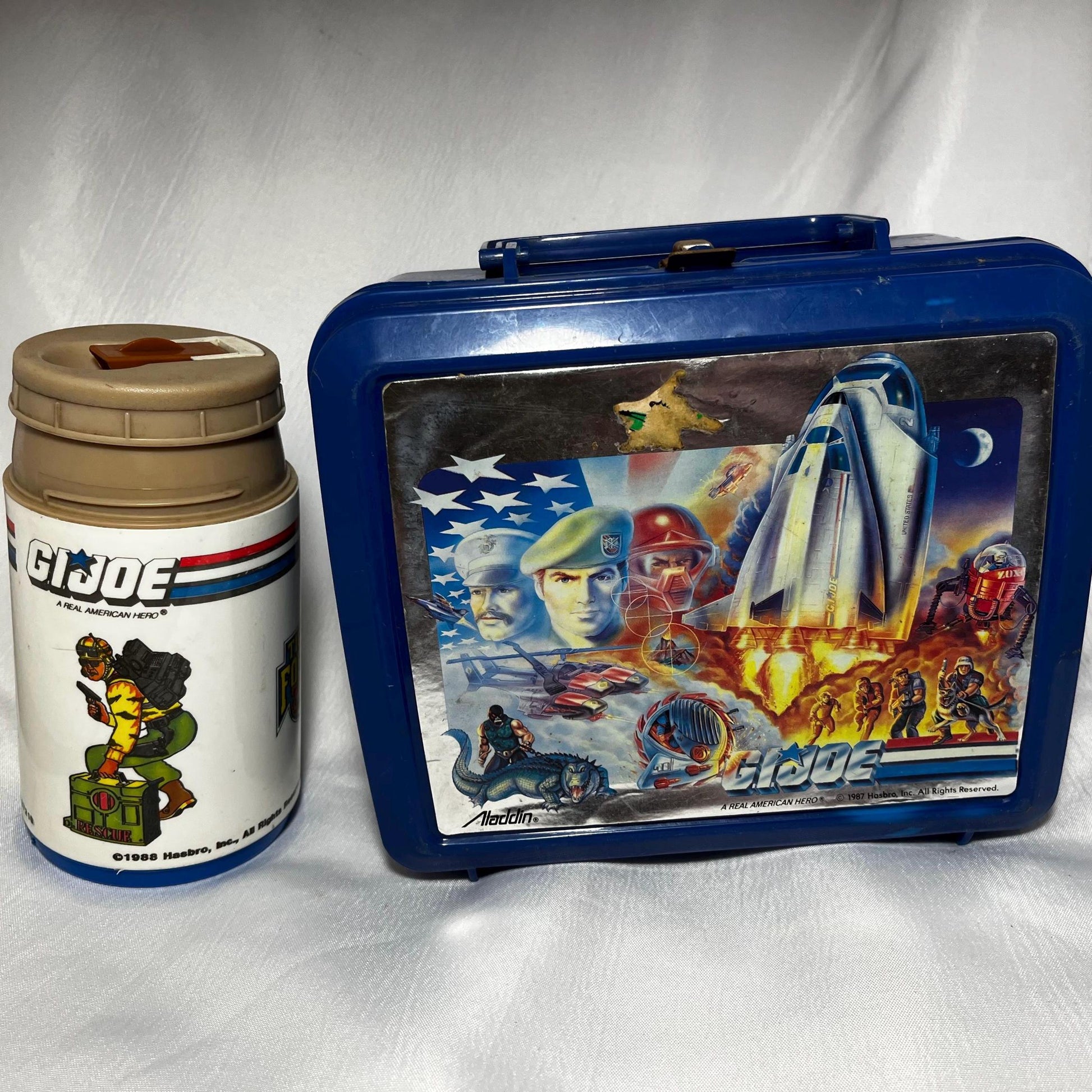 GI Joe Lunch Box Thermos, Retro 80s Nostalgia, Kids Lunchbox, Vintage Thermos, Collectible Gift