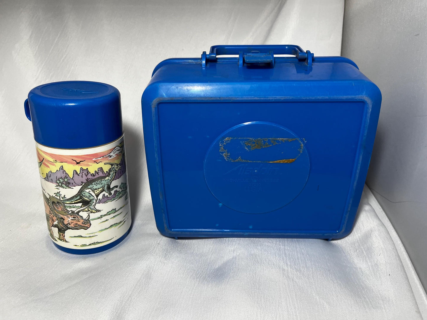 Retro Land of the Lost 1992 Lunch Box and Thermos, TV Show Merchandise, 90s Nostalgia, Krofft Lunch Box