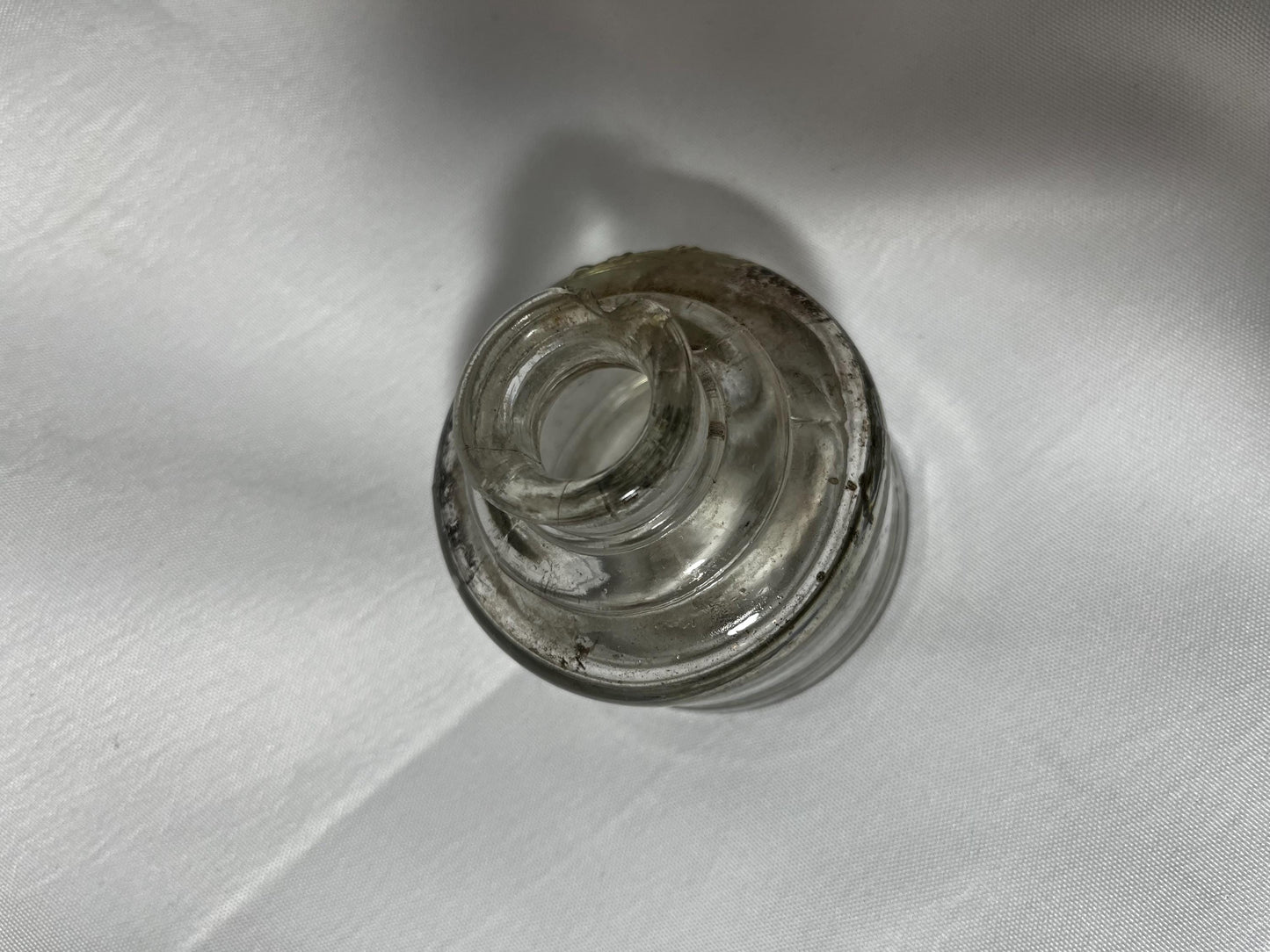 Antique Glass Inkwell 1800s, Waterman Inkpot, Vintage Writing Accessory, Desktop Decor