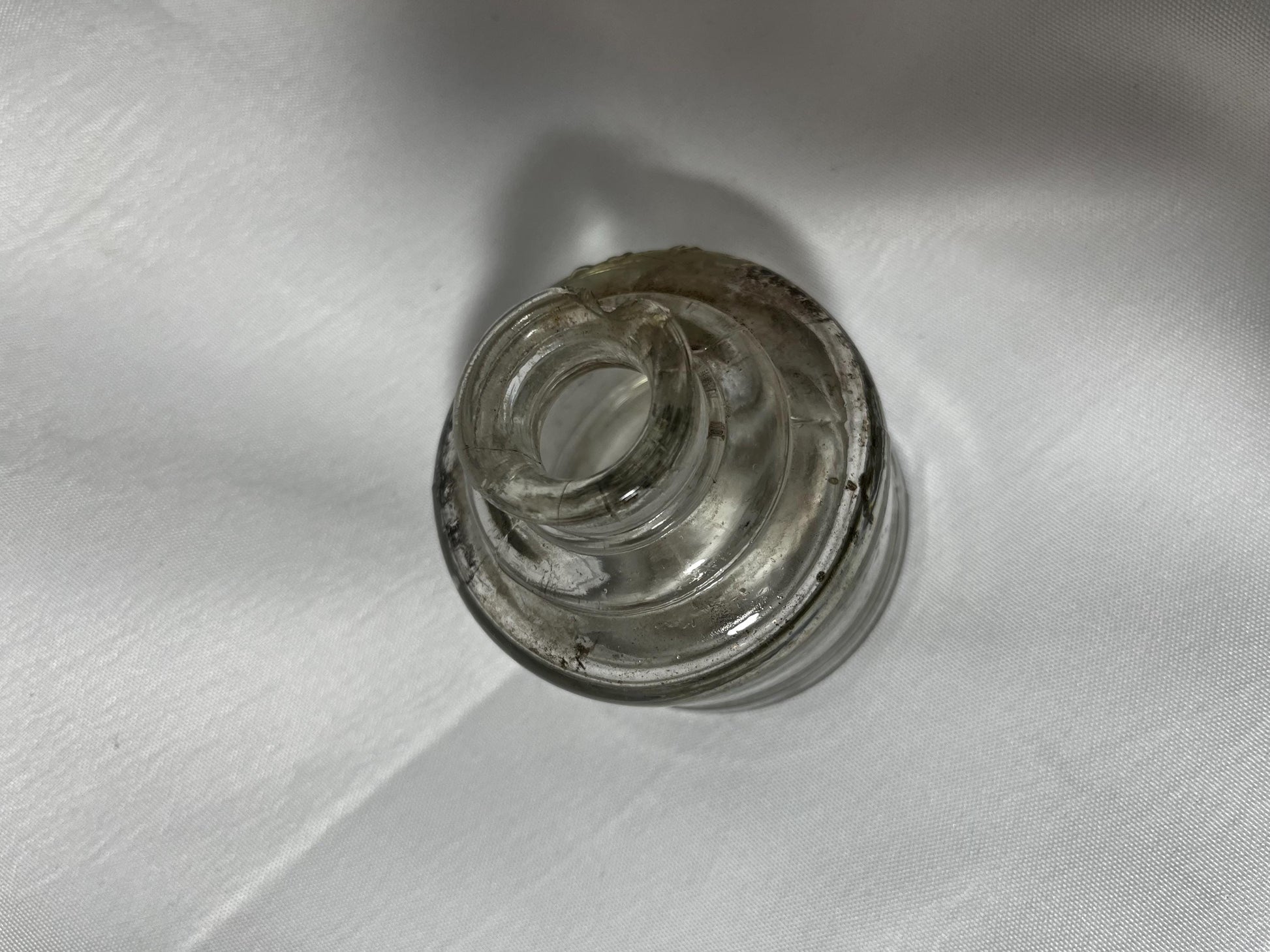 Antique Glass Inkwell 1800s, Waterman Inkpot, Vintage Writing Accessory, Desktop Decor