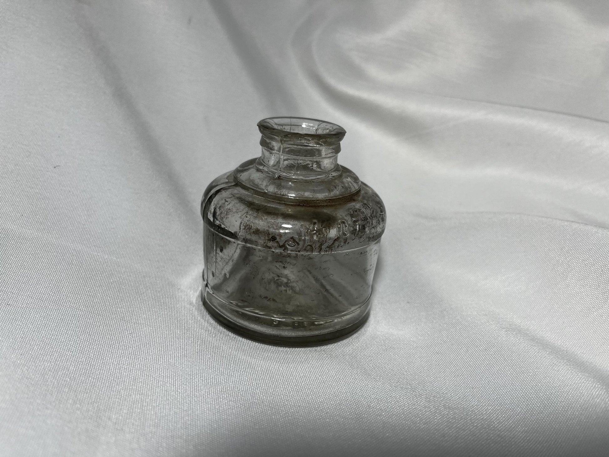 Antique Glass Inkwell 1800s, Waterman Inkpot, Vintage Writing Accessory, Desktop Decor