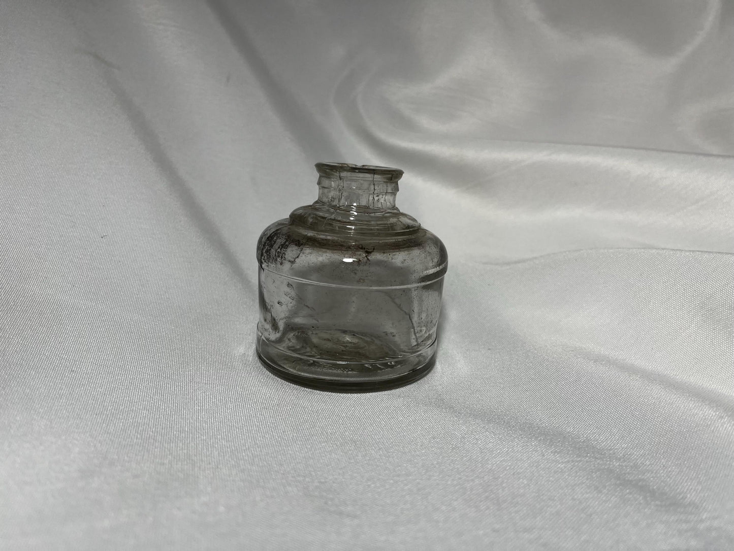 Antique Glass Inkwell 1800s, Waterman Inkpot, Vintage Writing Accessory, Desktop Decor