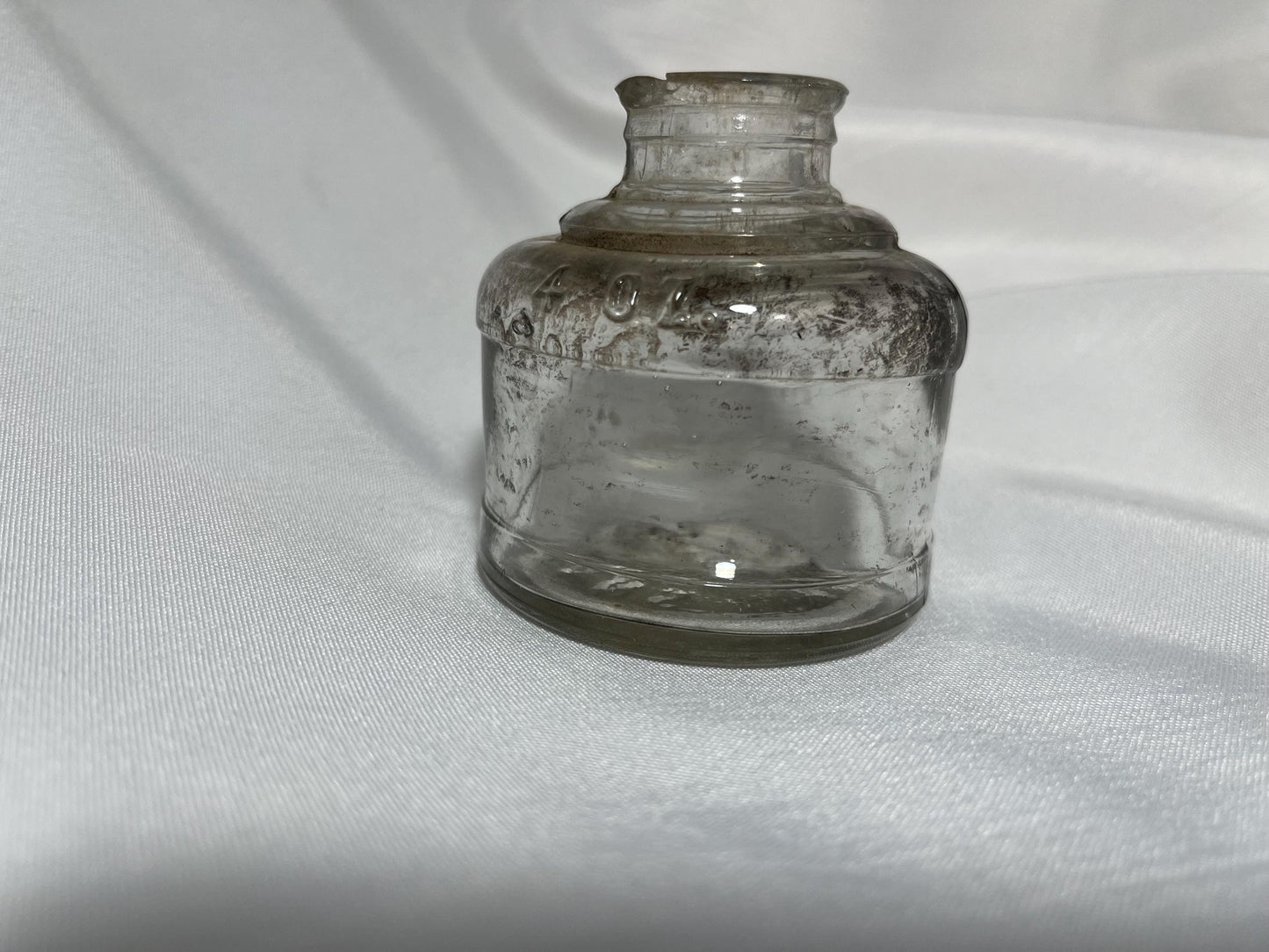 Antique Glass Inkwell 1800s, Waterman Inkpot, Vintage Writing Accessory, Desktop Decor