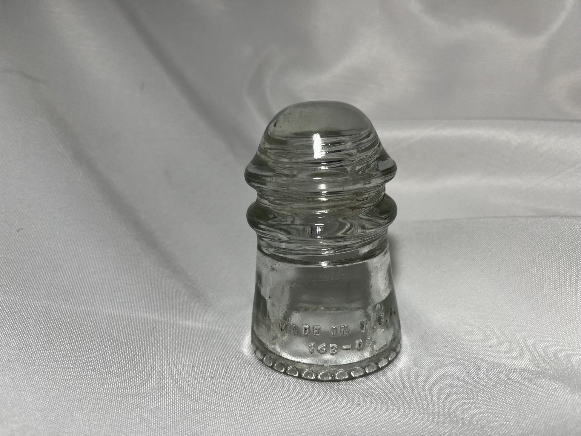 Antique Hemingray Glass Insulator No. 9 1893, Collectible Glassware, Vintage Hemingray Insulator, Authentic Decor Piece