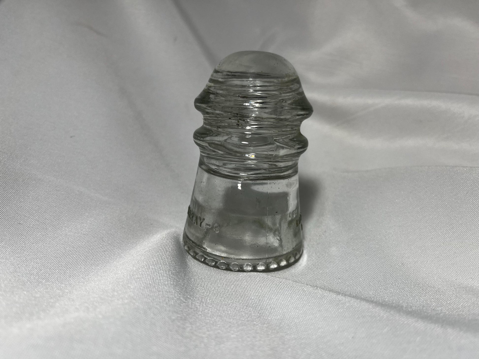 Antique Hemingray Glass Insulator No. 9 1893, Collectible Glassware, Vintage Hemingray Insulator, Authentic Decor Piece