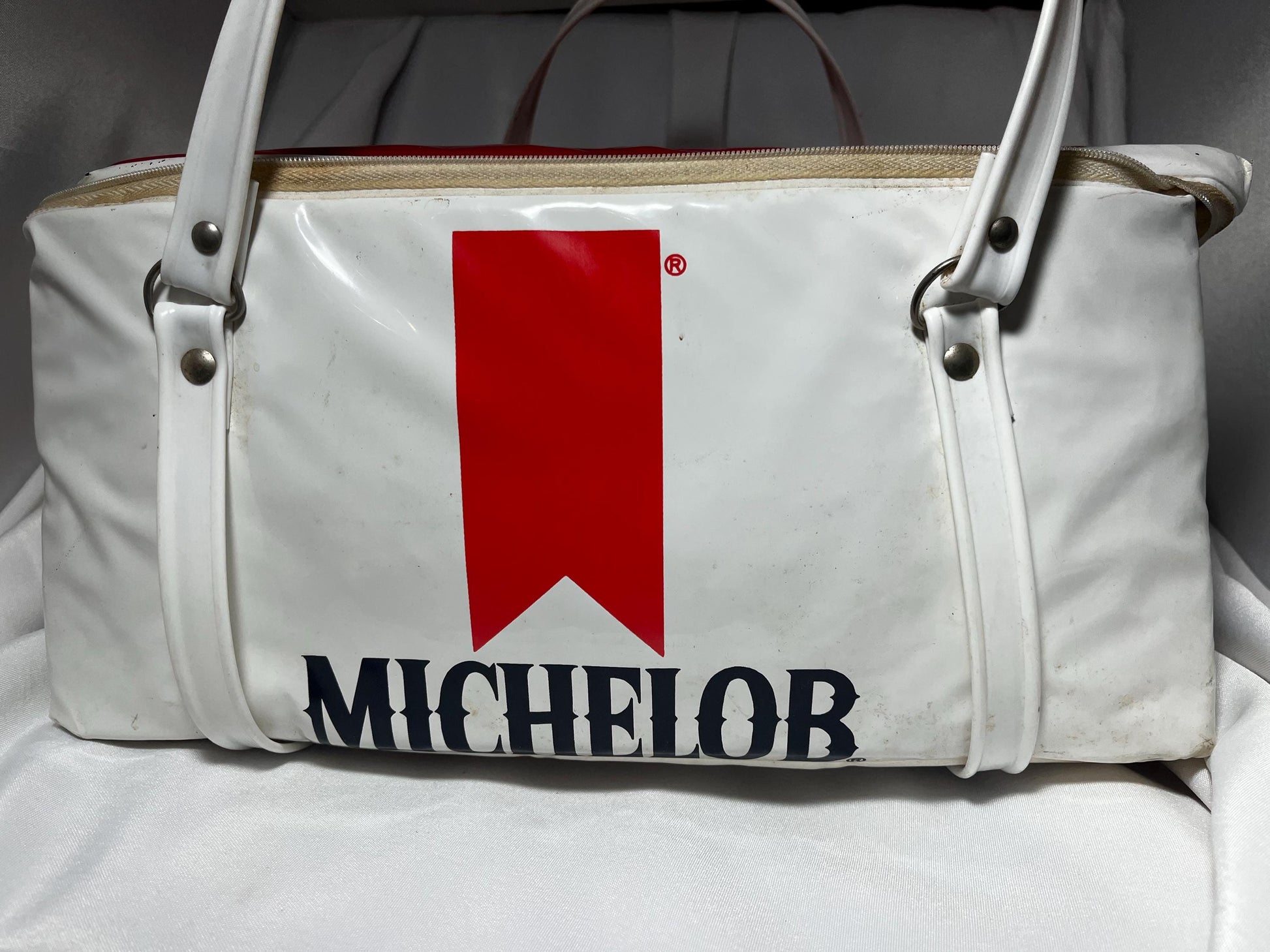 Michelob Beer Soft Shell Cooler Bag 1980s, Insulated Portable Cooler, Zipper & Handles