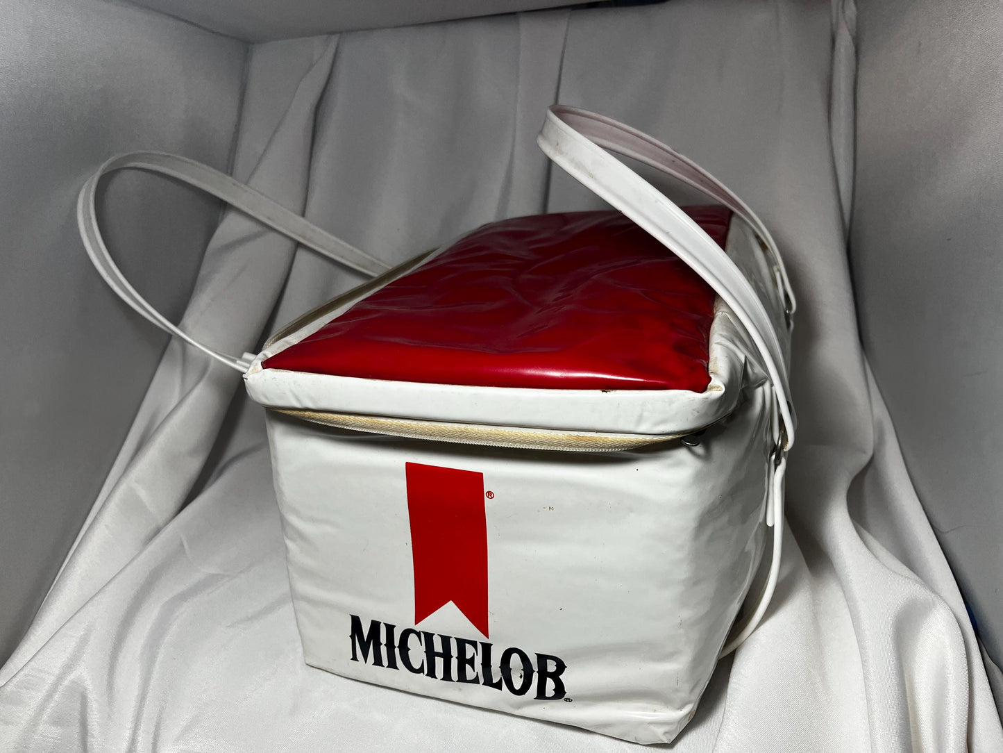 Michelob Beer Soft Shell Cooler Bag 1980s, Insulated Portable Cooler, Zipper & Handles