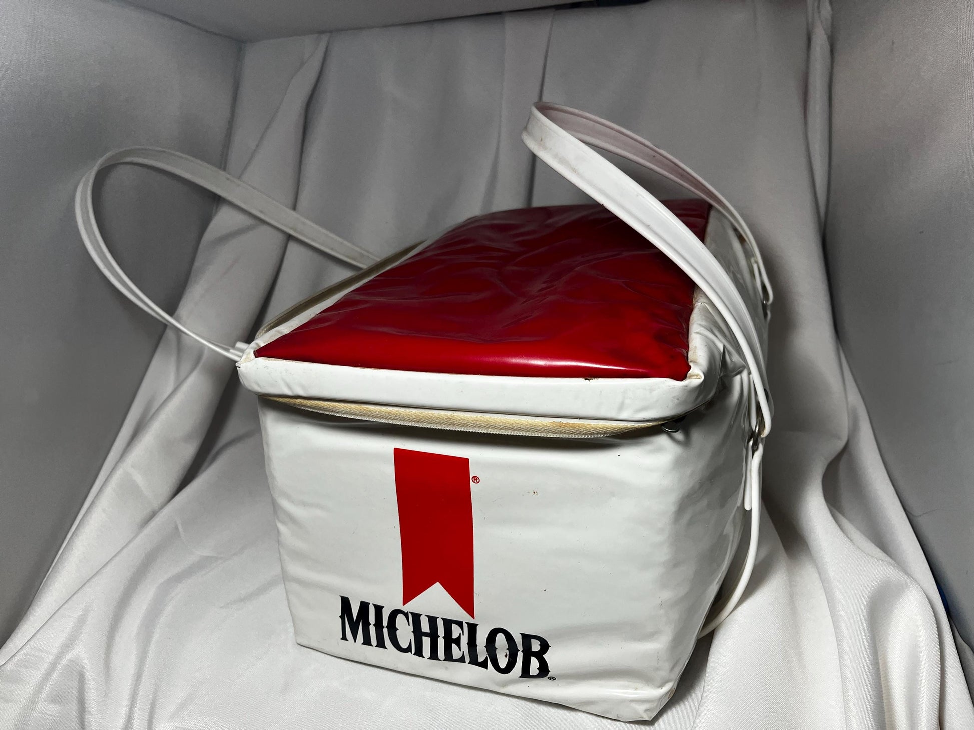Michelob Beer Soft Shell Cooler Bag 1980s, Insulated Portable Cooler, Zipper & Handles