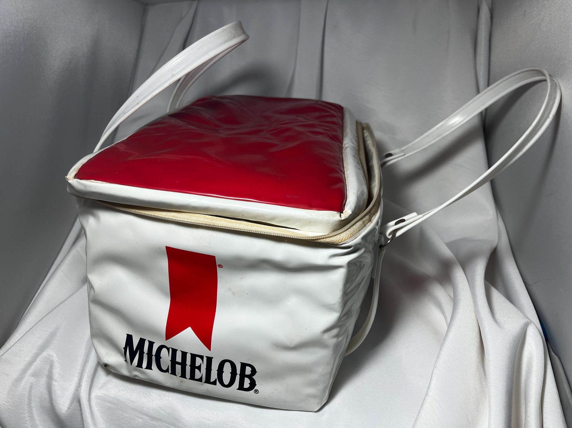 Michelob Beer Soft Shell Cooler Bag 1980s, Insulated Portable Cooler, Zipper & Handles