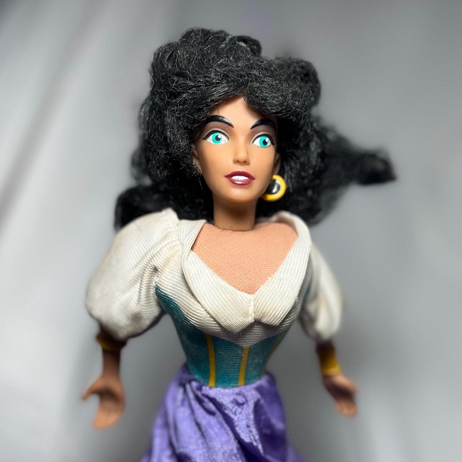 Disney Esmeralda Doll 1996, Hunchback of Notre Dame Movie Collectible, Vintage Disney Toy, 90s Film Memorabilia