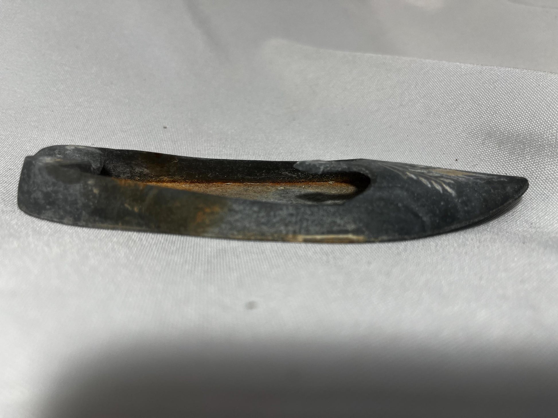 Vintage Cast Iron Slipper Paperweight, Made in India, Heavy Duty Office Decor, Unique Gift Idea