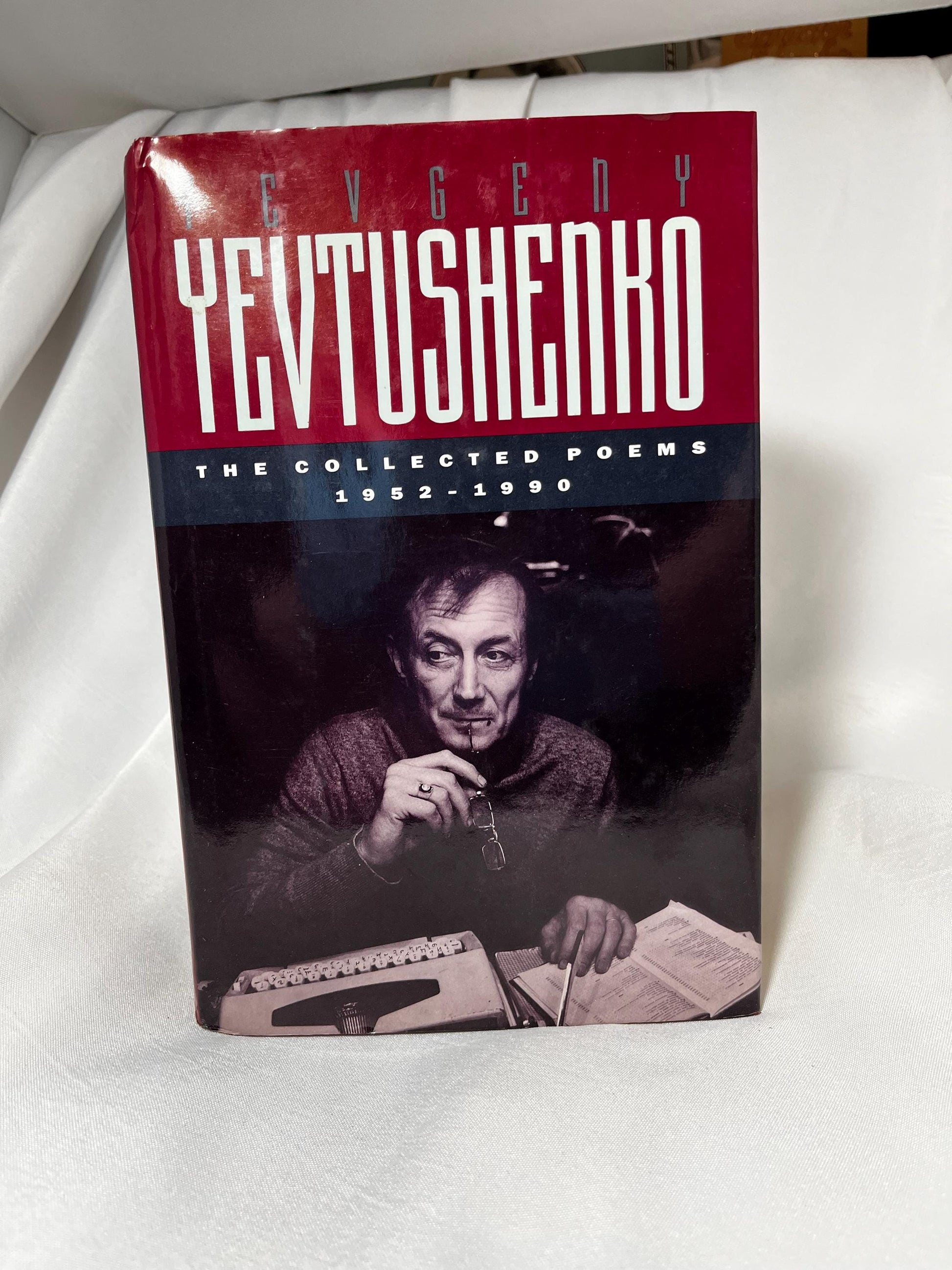 SIGNED Yevgeny Yevtushenko Poetry Book, Hardcover First Edition, Russian Literature Gift, 1991 Collector's Edition